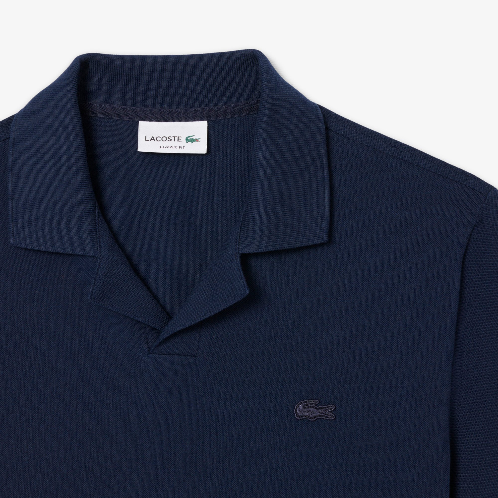 Áo Polo Lacoste Nam Paris Dáng Cổ Điển Cổ Mở