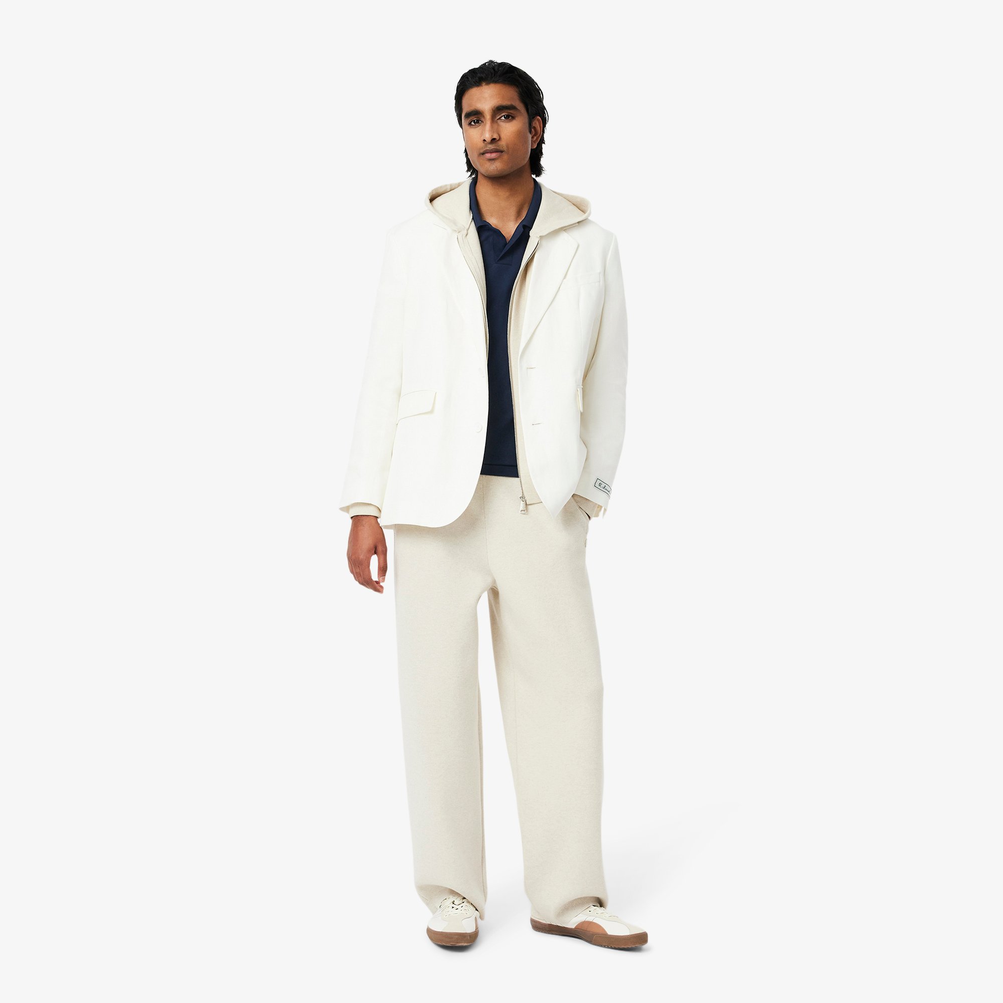 Áo Polo Lacoste Nam Paris Dáng Cổ Điển Cổ Mở