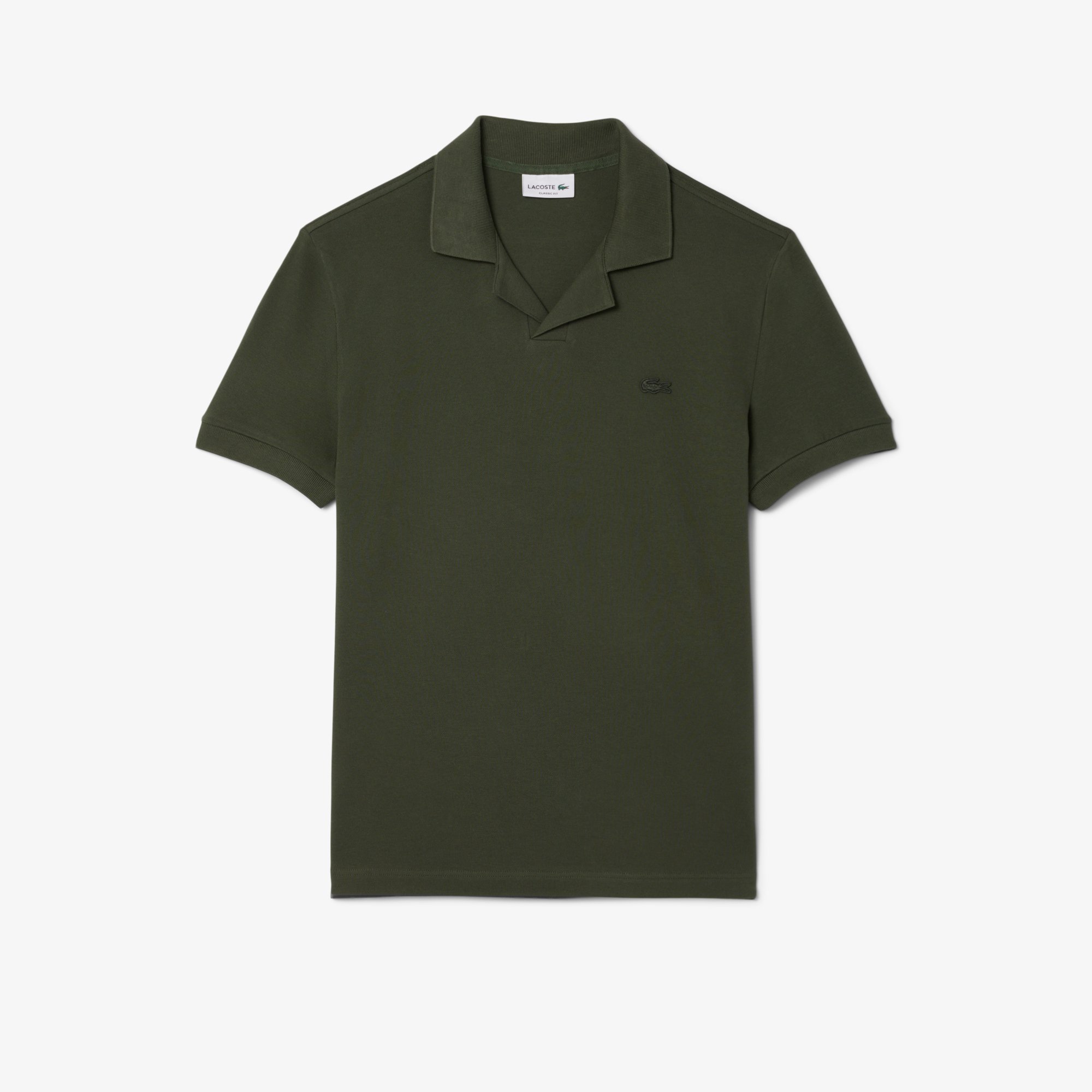 Áo Polo Lacoste Nam Paris Dáng Cổ Điển Cổ Mở