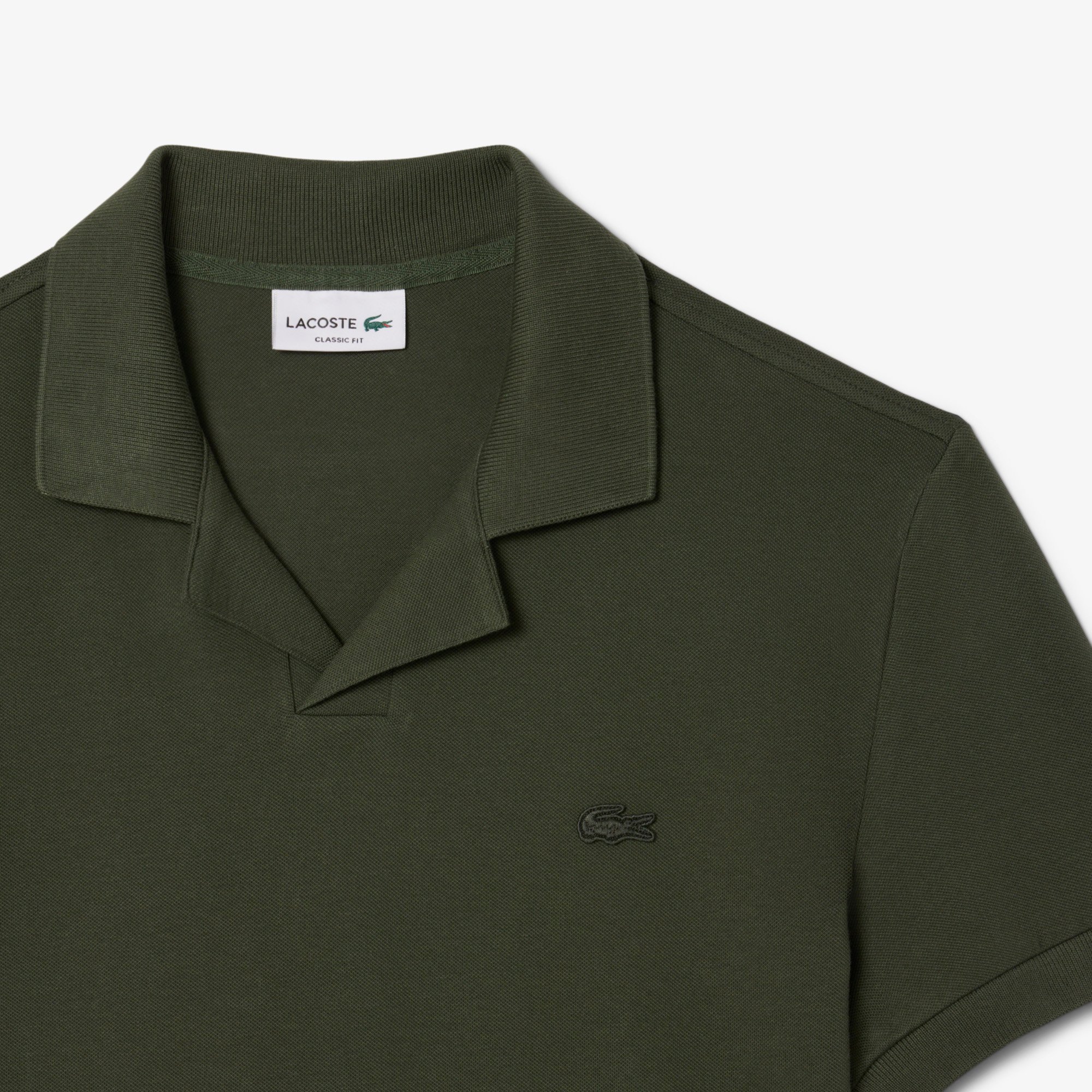 Áo Polo Lacoste Nam Paris Dáng Cổ Điển Cổ Mở