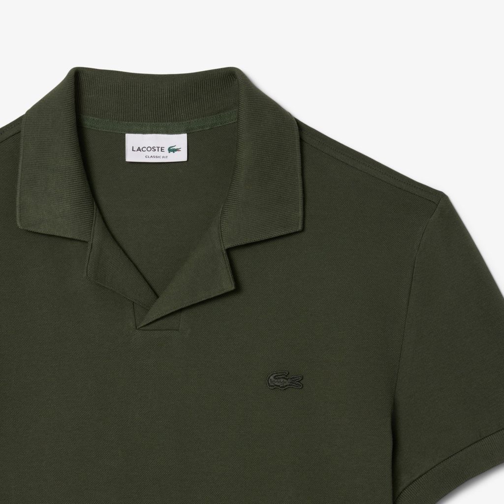 Áo Polo Lacoste Nam Paris Dáng Cổ Điển Cổ Mở