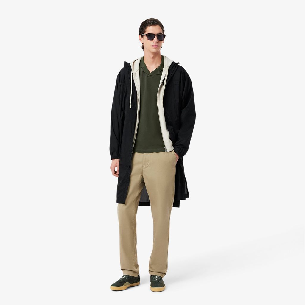 Áo Polo Lacoste Nam Paris Dáng Cổ Điển Cổ Mở