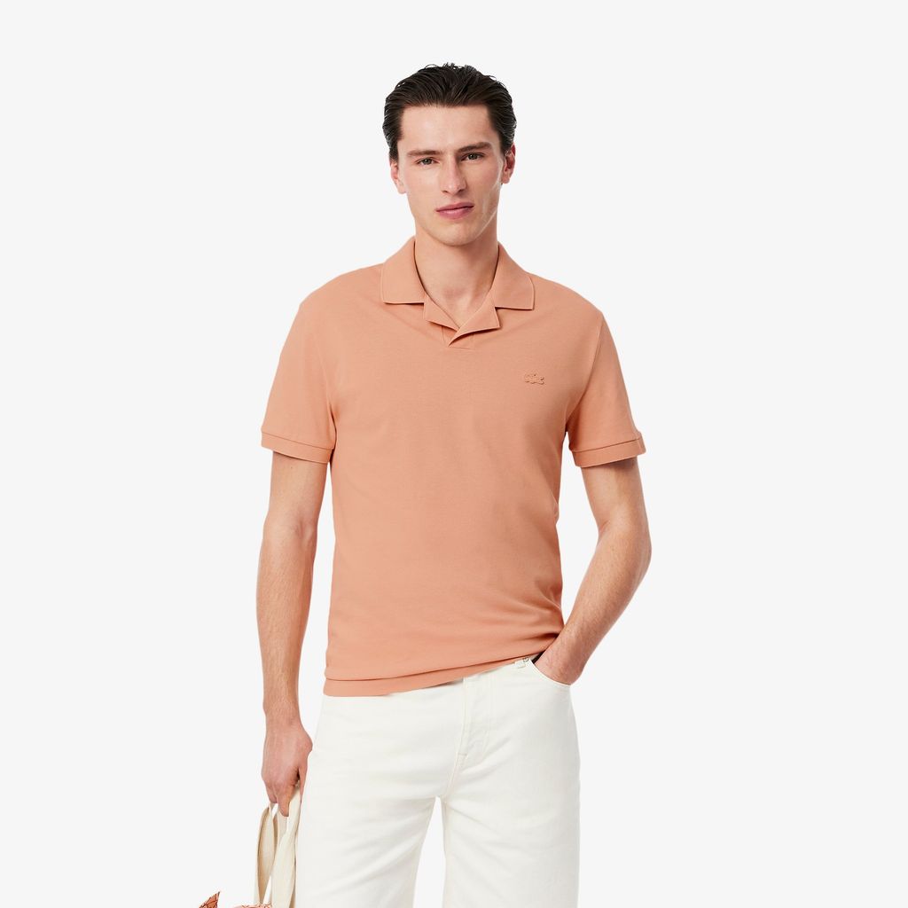 Áo Polo Lacoste Nam Paris Dáng Cổ Điển Cổ Mở