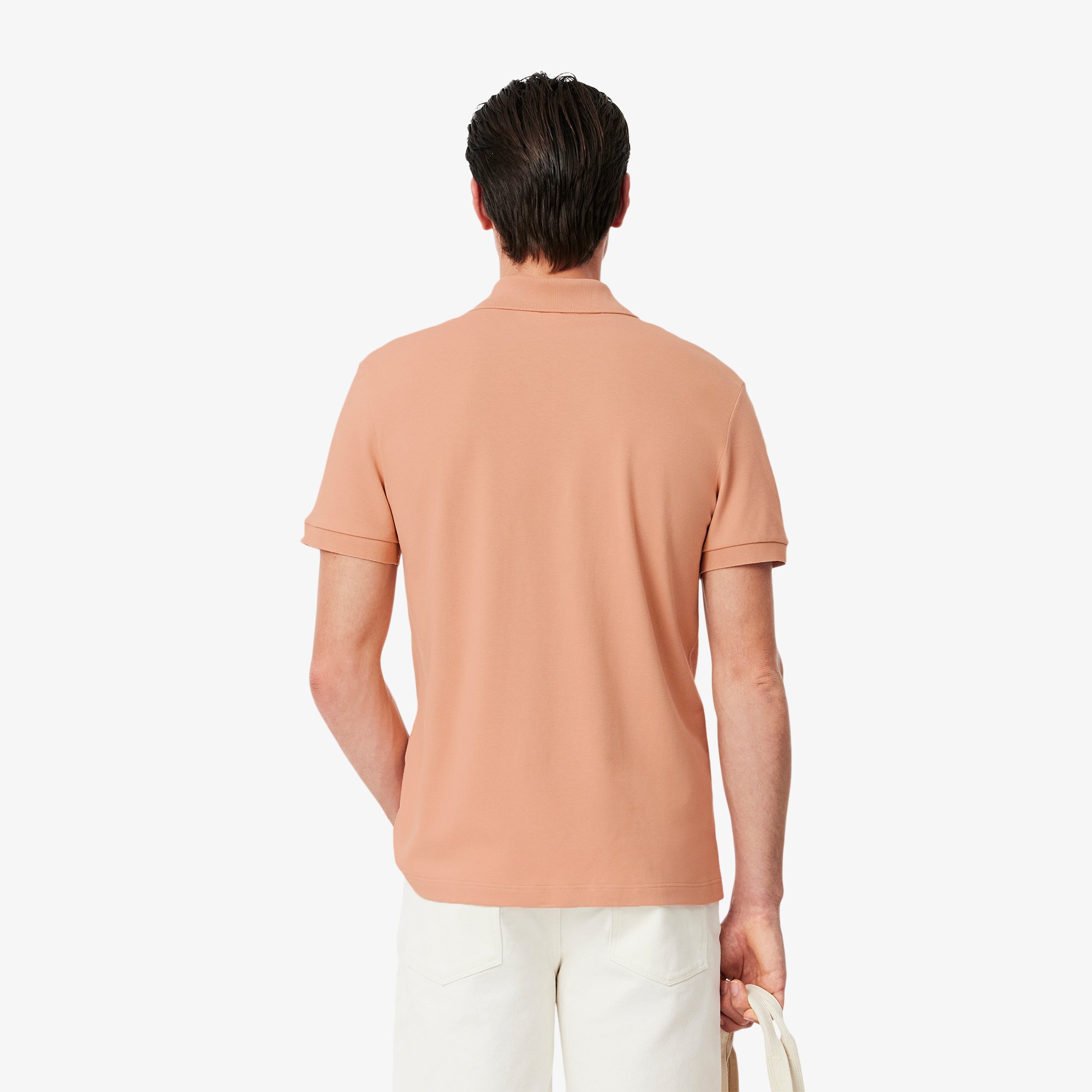 Áo Polo Lacoste Nam Paris Dáng Cổ Điển Cổ Mở