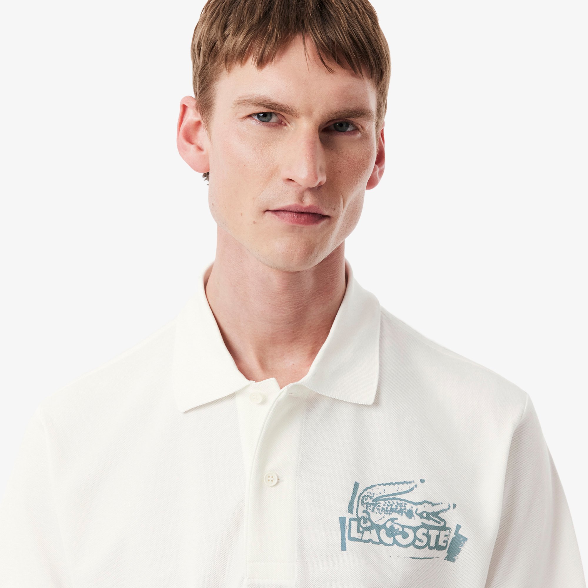 Áo Polo Lacoste Nam L.12.12 Dáng Cổ Điển Họa Tiết In