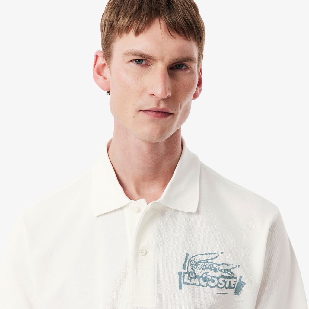 Áo Polo Lacoste Nam L.12.12 Dáng Cổ Điển Họa Tiết In