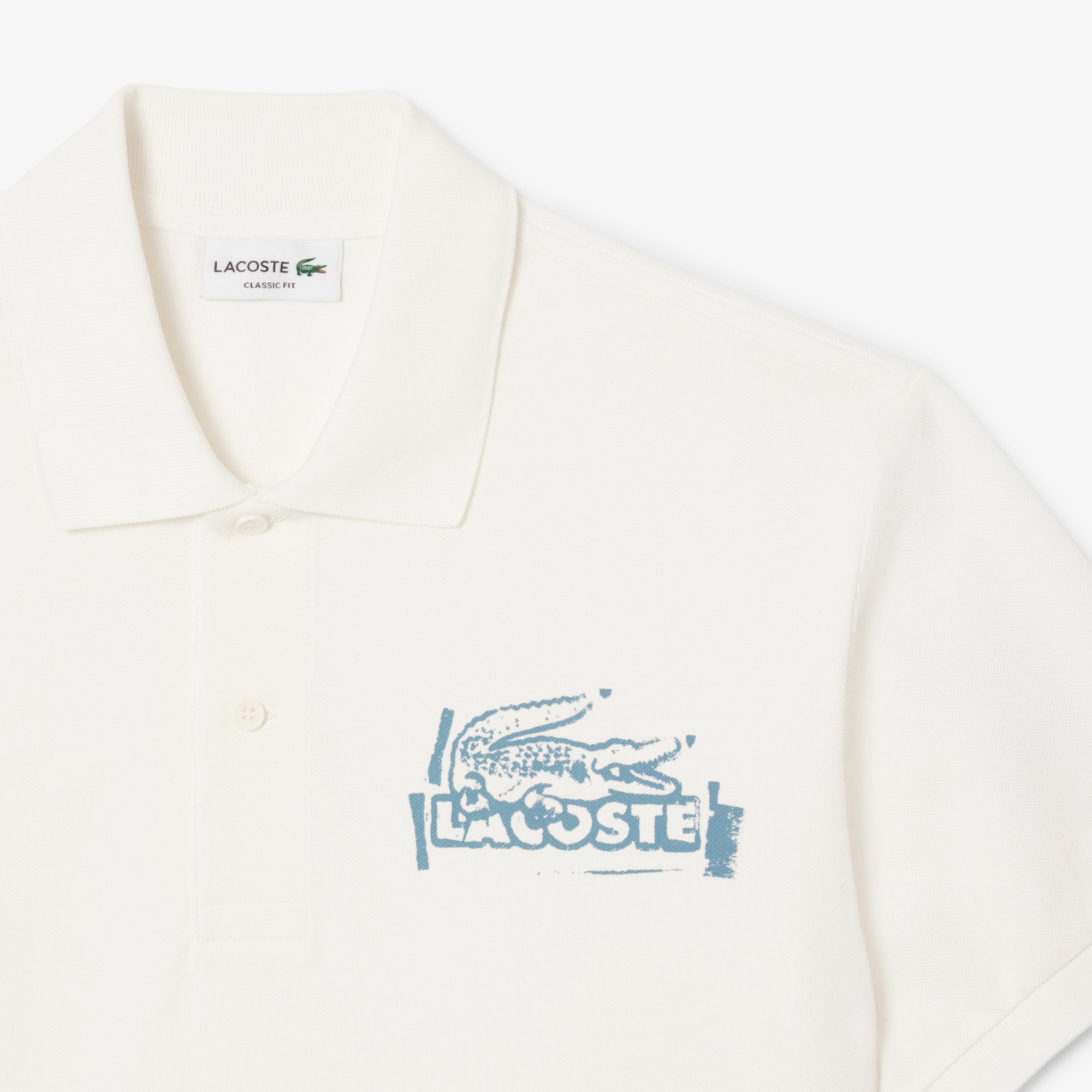 Áo Polo Lacoste Nam L.12.12 Dáng Cổ Điển Họa Tiết In