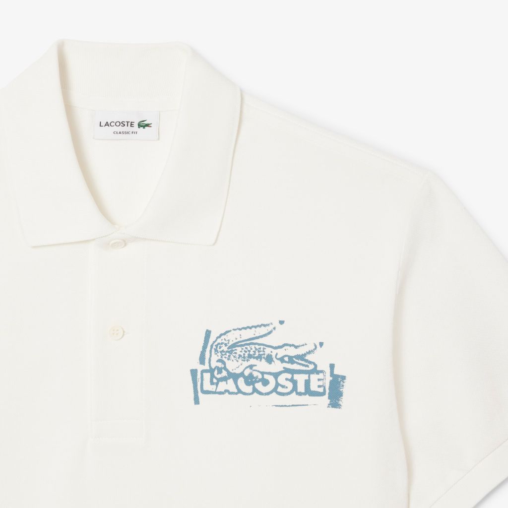 Áo Polo Lacoste Nam L.12.12 Dáng Cổ Điển Họa Tiết In