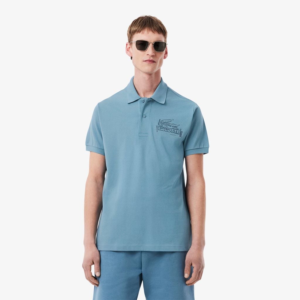 Áo Polo Lacoste Nam L.12.12 Dáng Cổ Điển Họa Tiết In