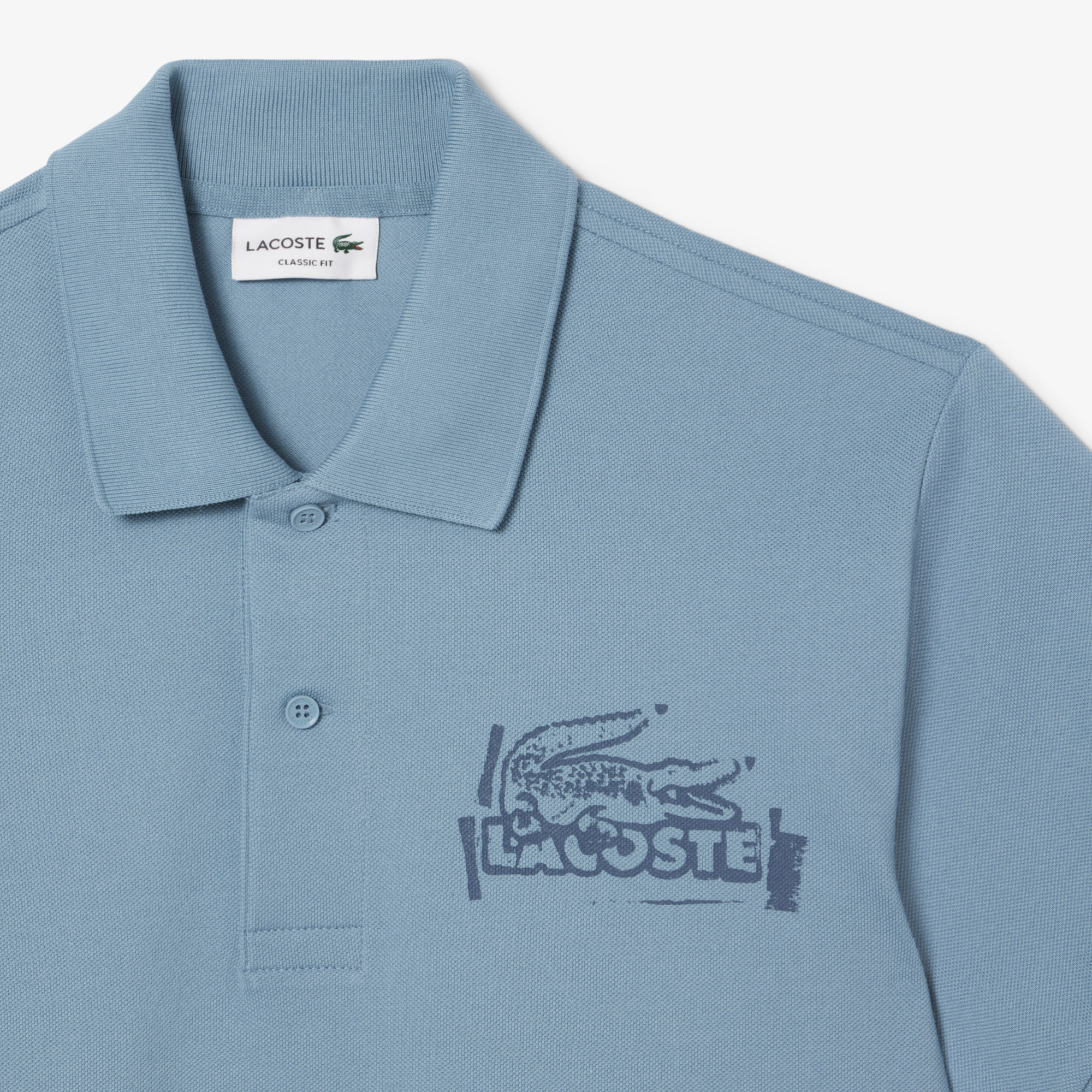 Áo Polo Lacoste Nam L.12.12 Dáng Cổ Điển Họa Tiết In