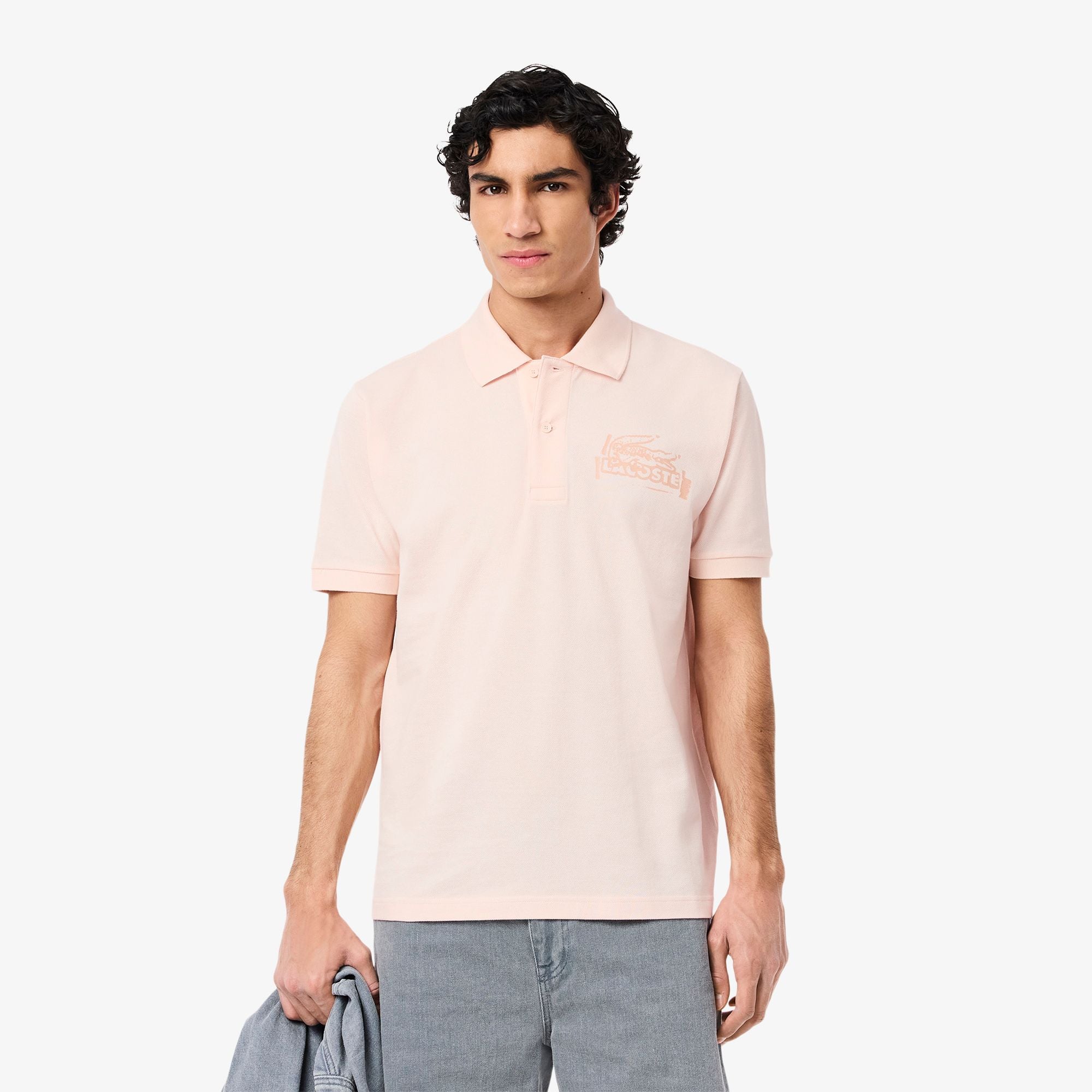 Áo Polo Lacoste Nam L.12.12 Dáng Cổ Điển Họa Tiết In