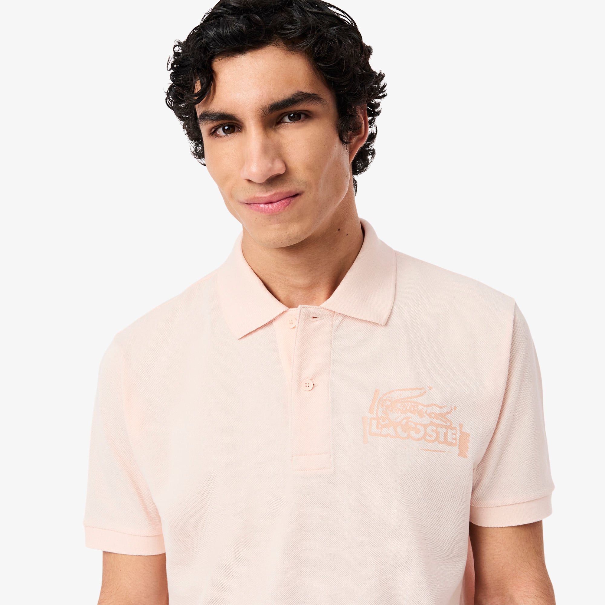 Áo Polo Lacoste Nam L.12.12 Dáng Cổ Điển Họa Tiết In