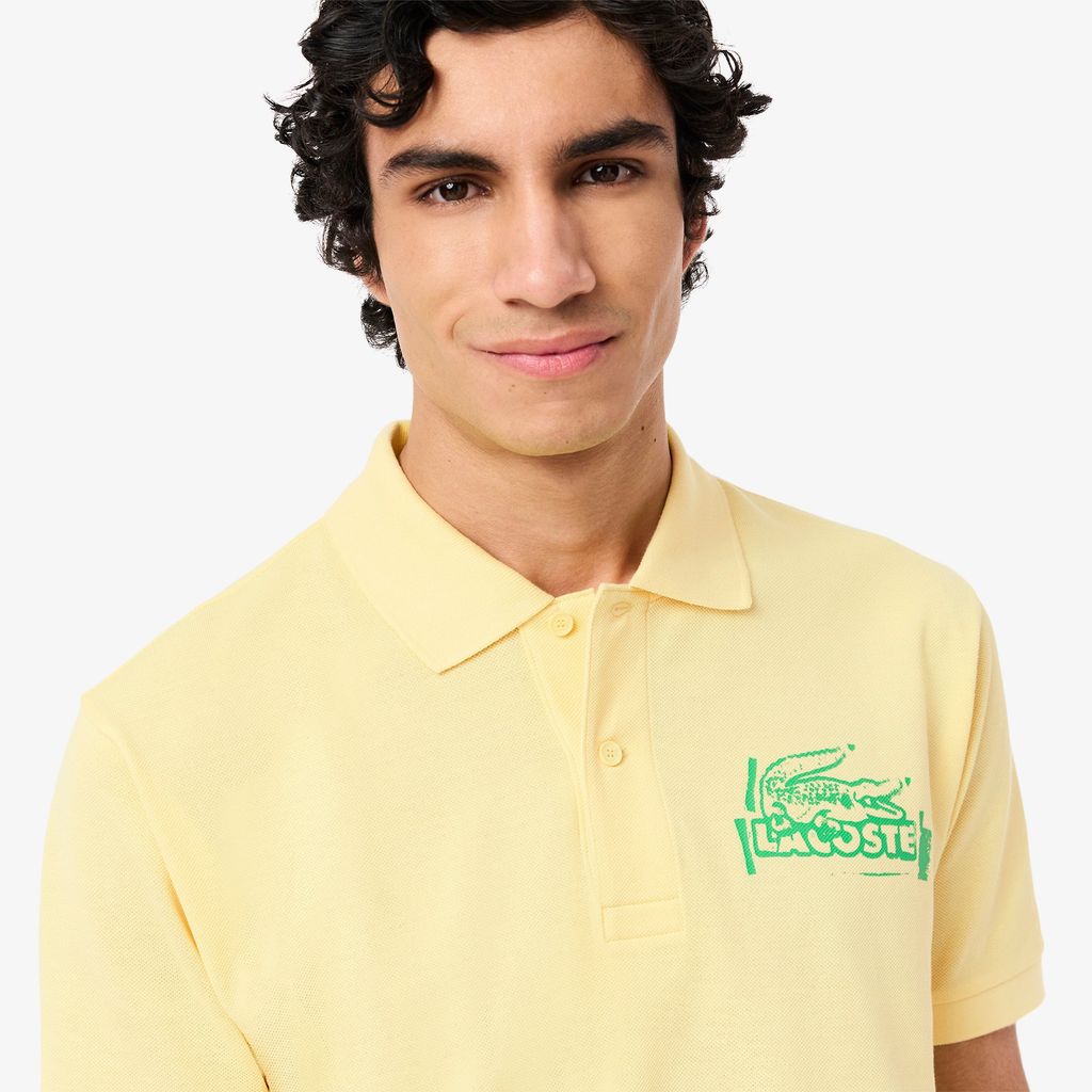Áo Polo Lacoste Nam L.12.12 Dáng Cổ Điển Họa Tiết In