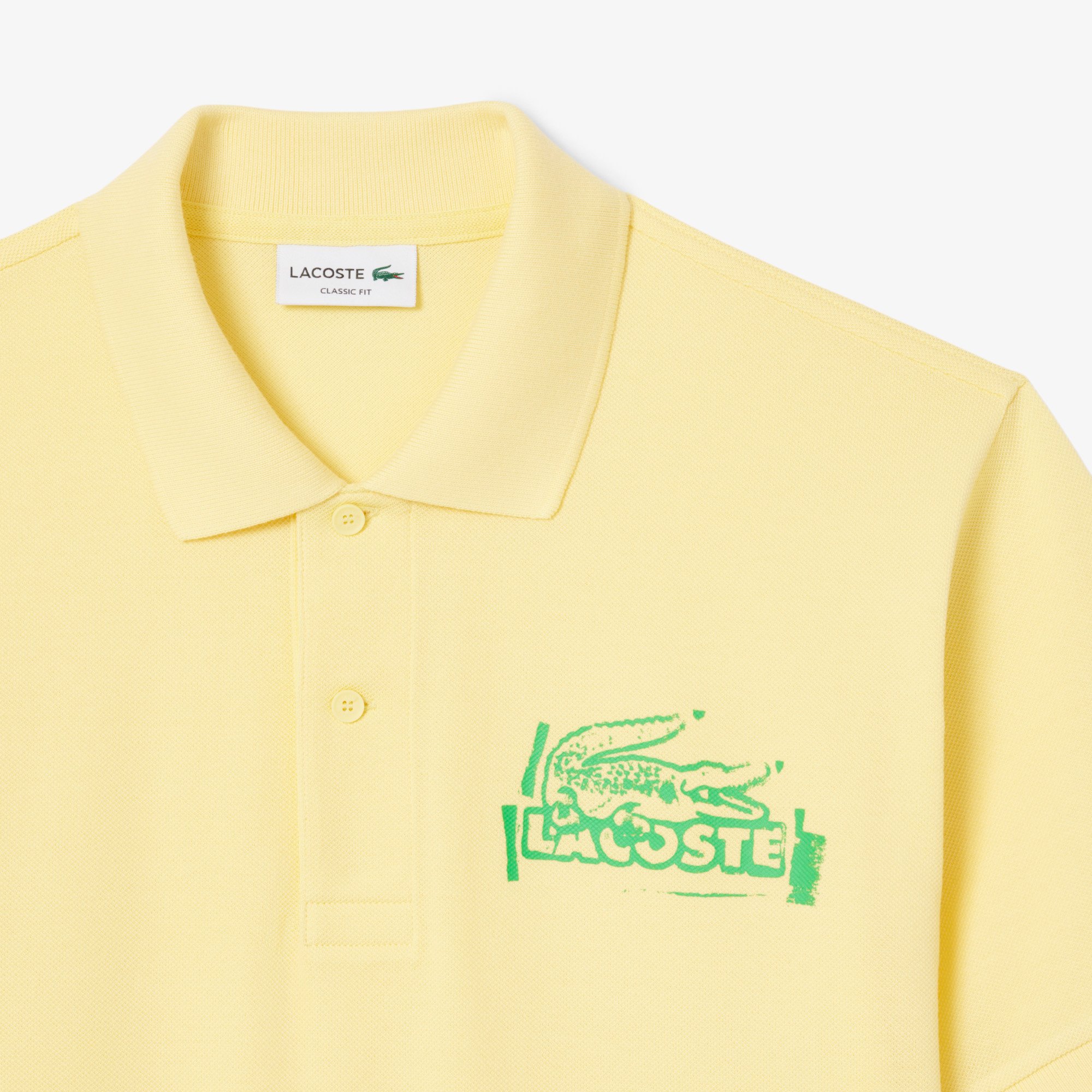 Áo Polo Lacoste Nam L.12.12 Dáng Cổ Điển Họa Tiết In