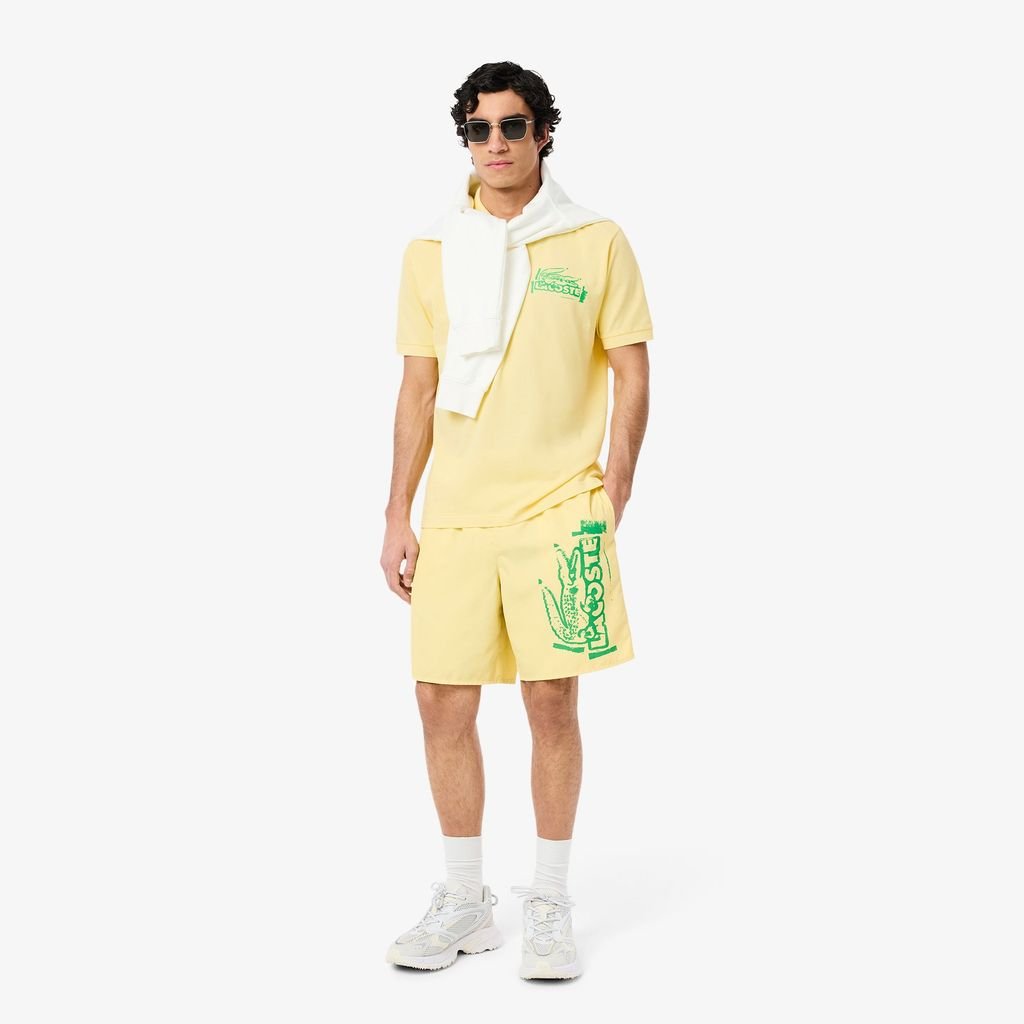 Áo Polo Lacoste Nam L.12.12 Dáng Cổ Điển Họa Tiết In