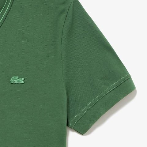 Áo Polo Lacoste Nam Dáng Suông Có Cổ Có Sọc Chất Liệu Co Giãn