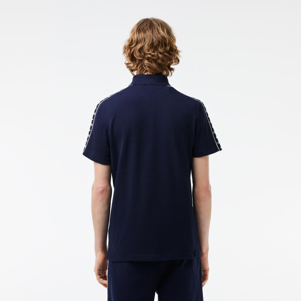Áo Polo Lacoste Nam Piqué Có Sọc Chất Liệu Co Dãn