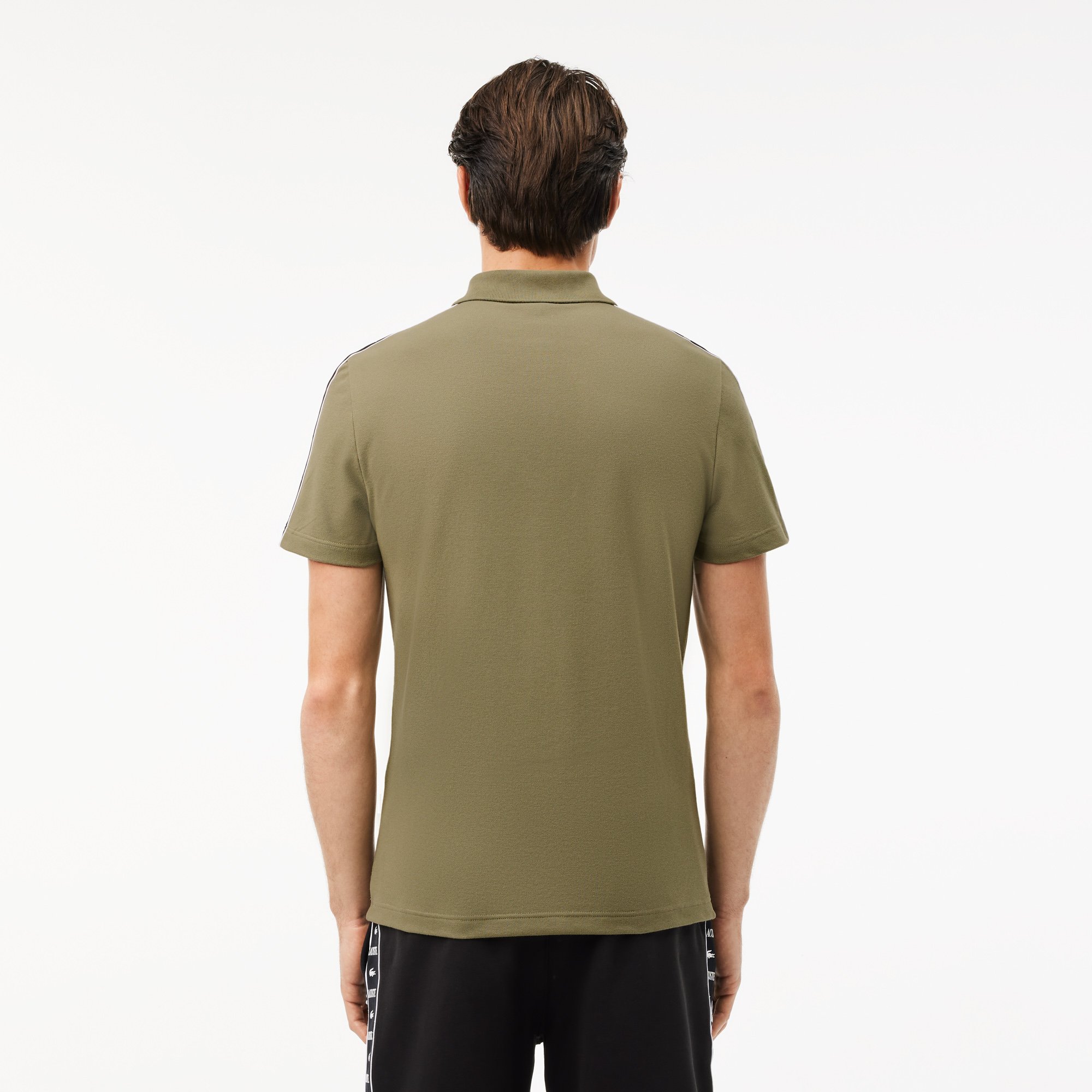 Áo Polo Lacoste Nam Piqué Dáng Suông Có Sọc