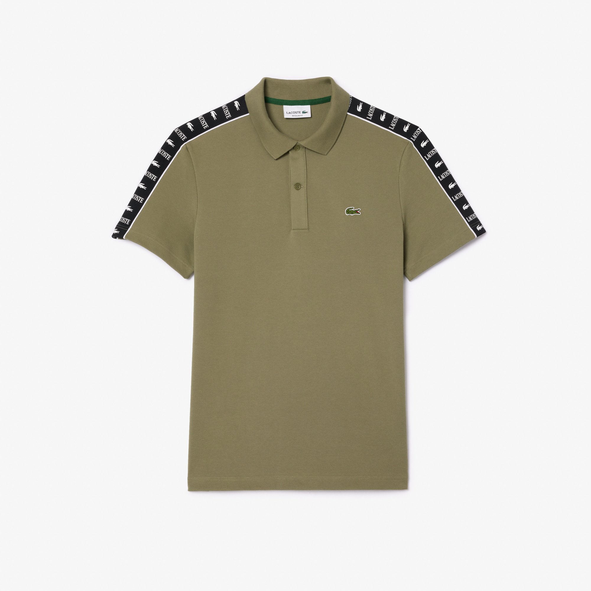 Áo Polo Lacoste Nam Piqué Dáng Suông Có Sọc