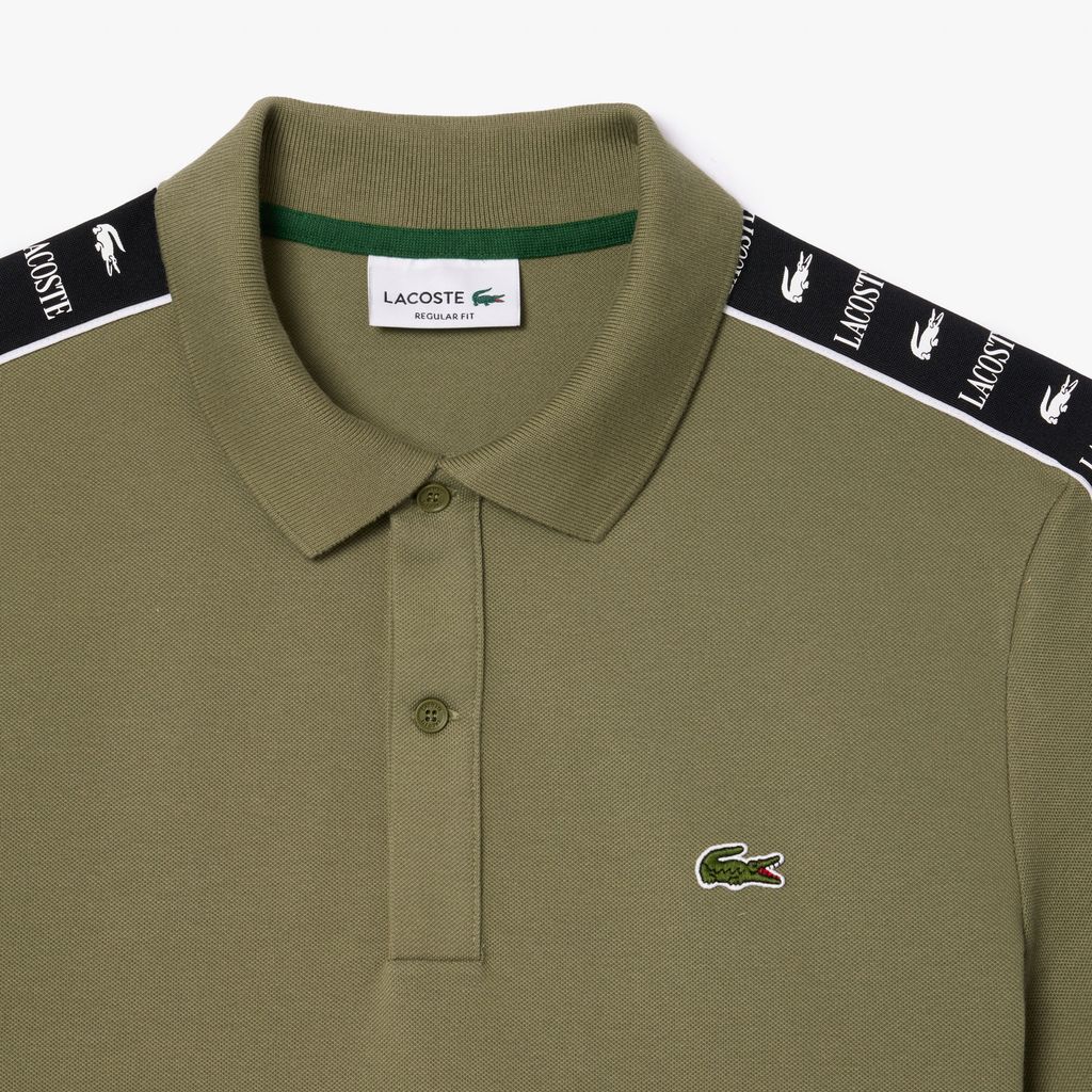 Áo Polo Lacoste Nam Piqué Dáng Suông Có Sọc