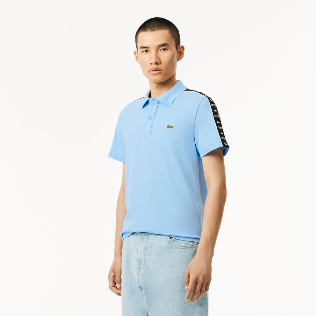 Áo Polo Lacoste Nam Piqué Dáng Suông Có Sọc