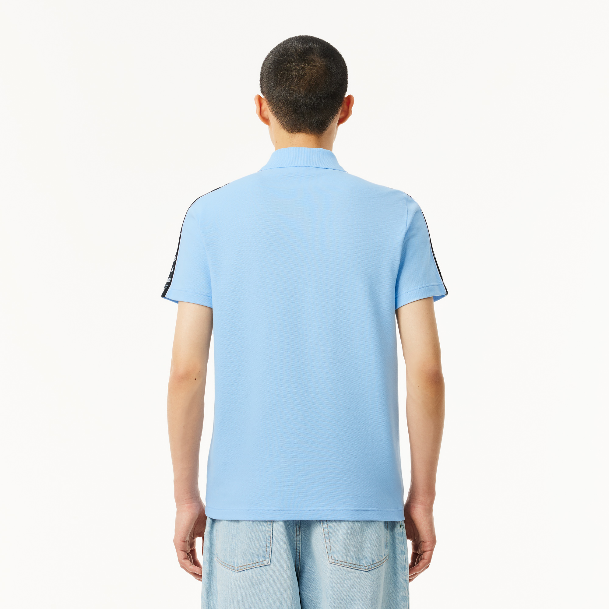 Áo Polo Lacoste Nam Piqué Dáng Suông Có Sọc