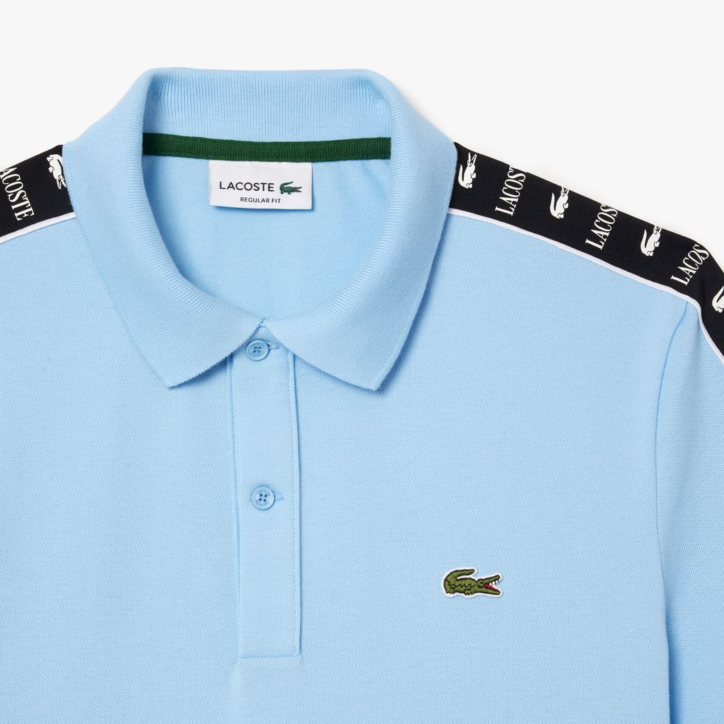 Áo Polo Lacoste Nam Piqué Dáng Suông Có Sọc