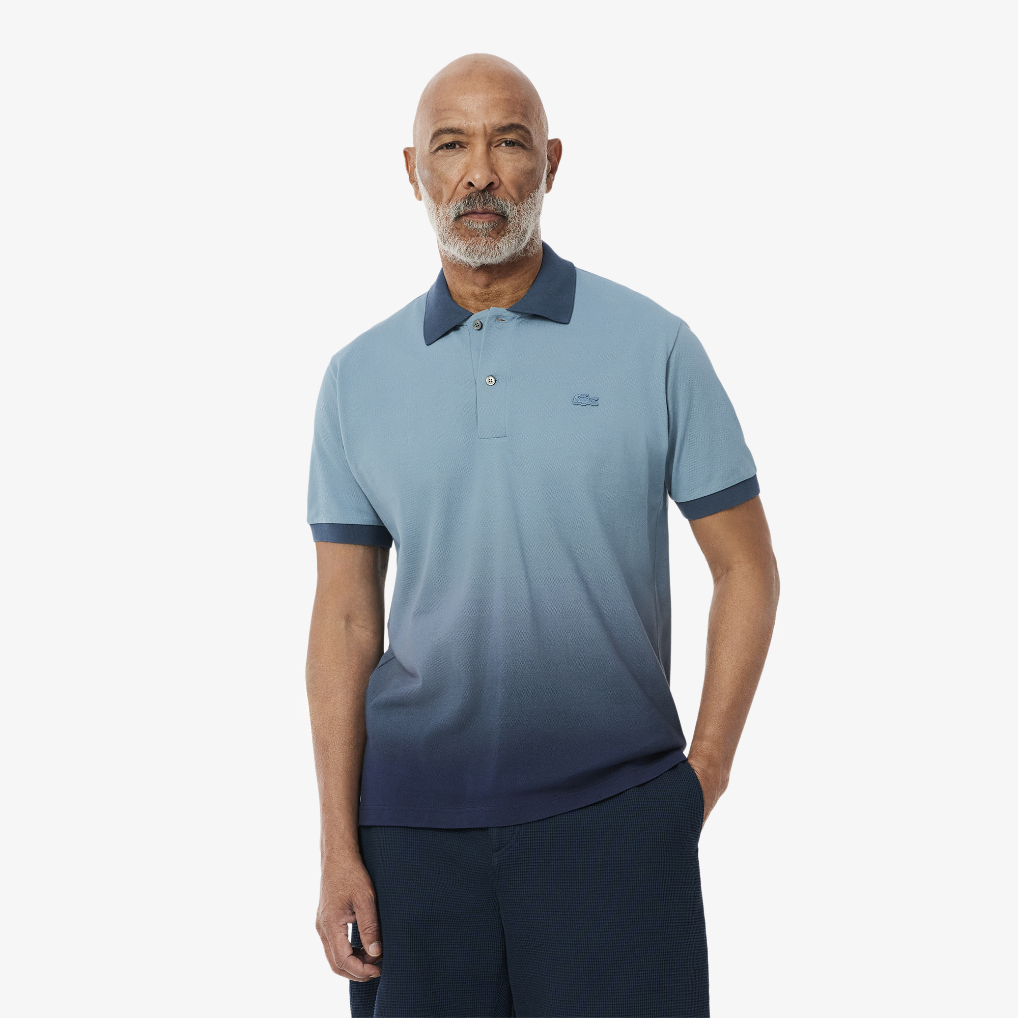 Áo Polo Lacoste Nam L.12.12 Dáng Cổ Điển Họa Tiết In Ombré