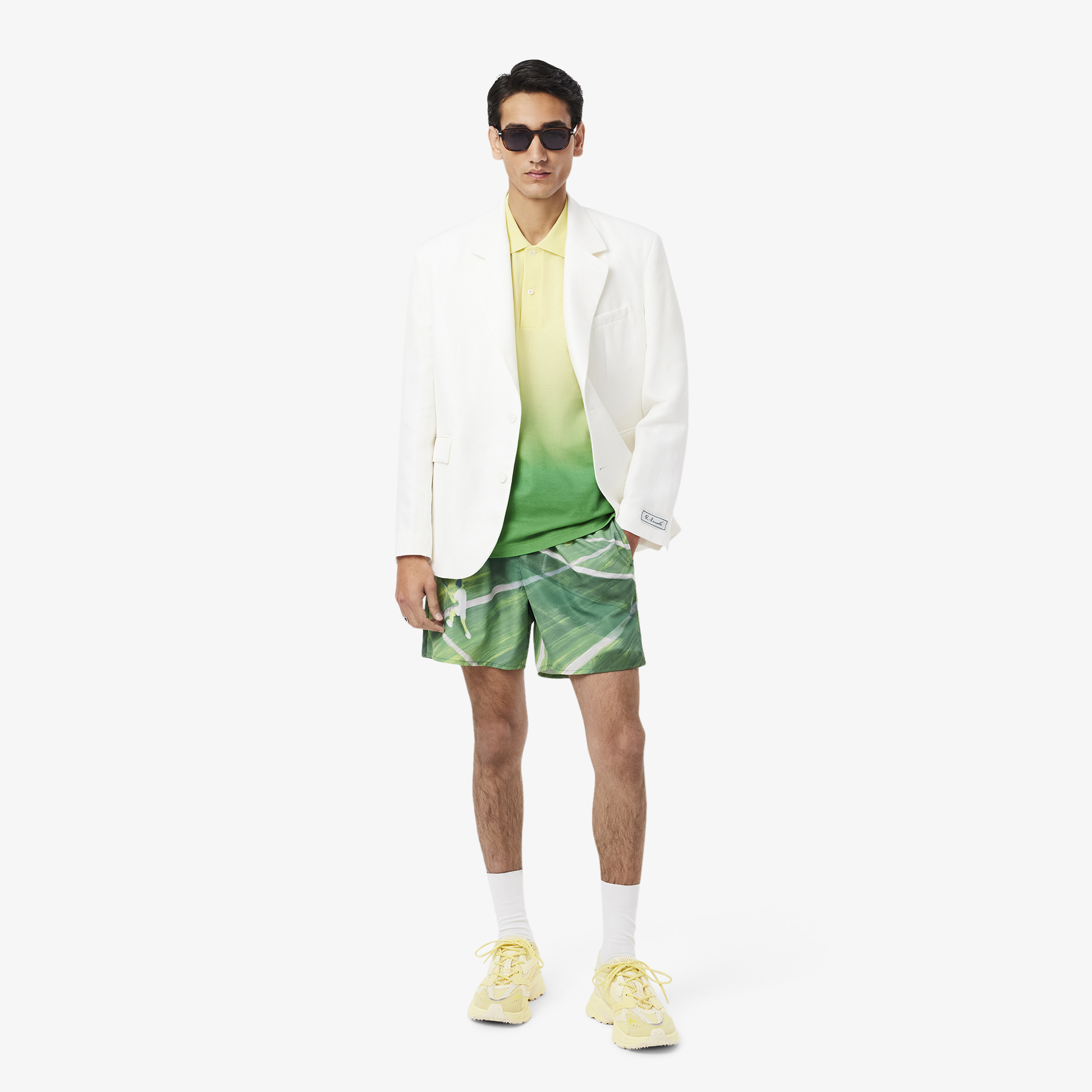 Áo Polo Lacoste Nam L.12.12 Dáng Cổ Điển Họa Tiết In Ombré