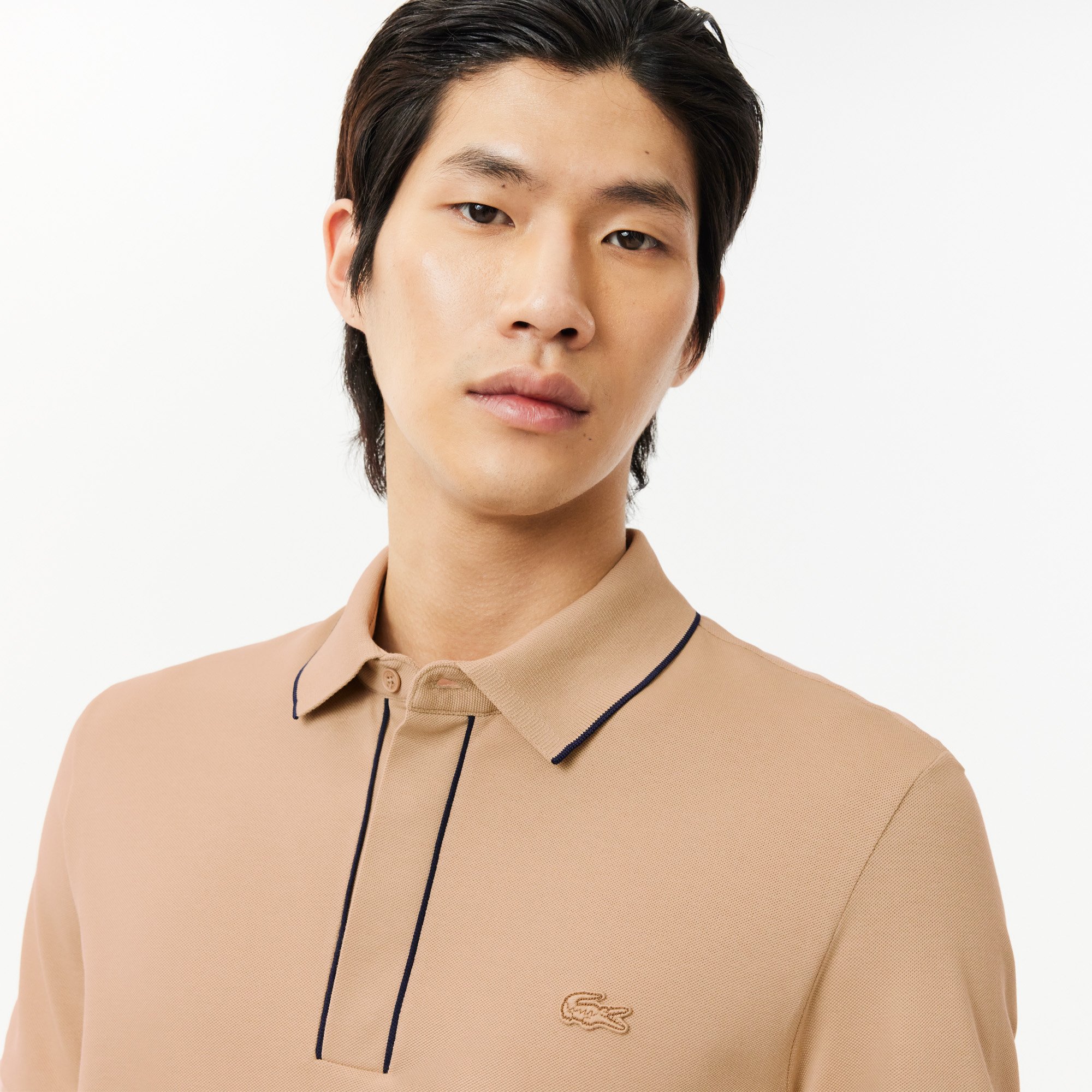 Áo Polo Lacoste Nam Paris Dáng Suông Chất Liệu Piqué