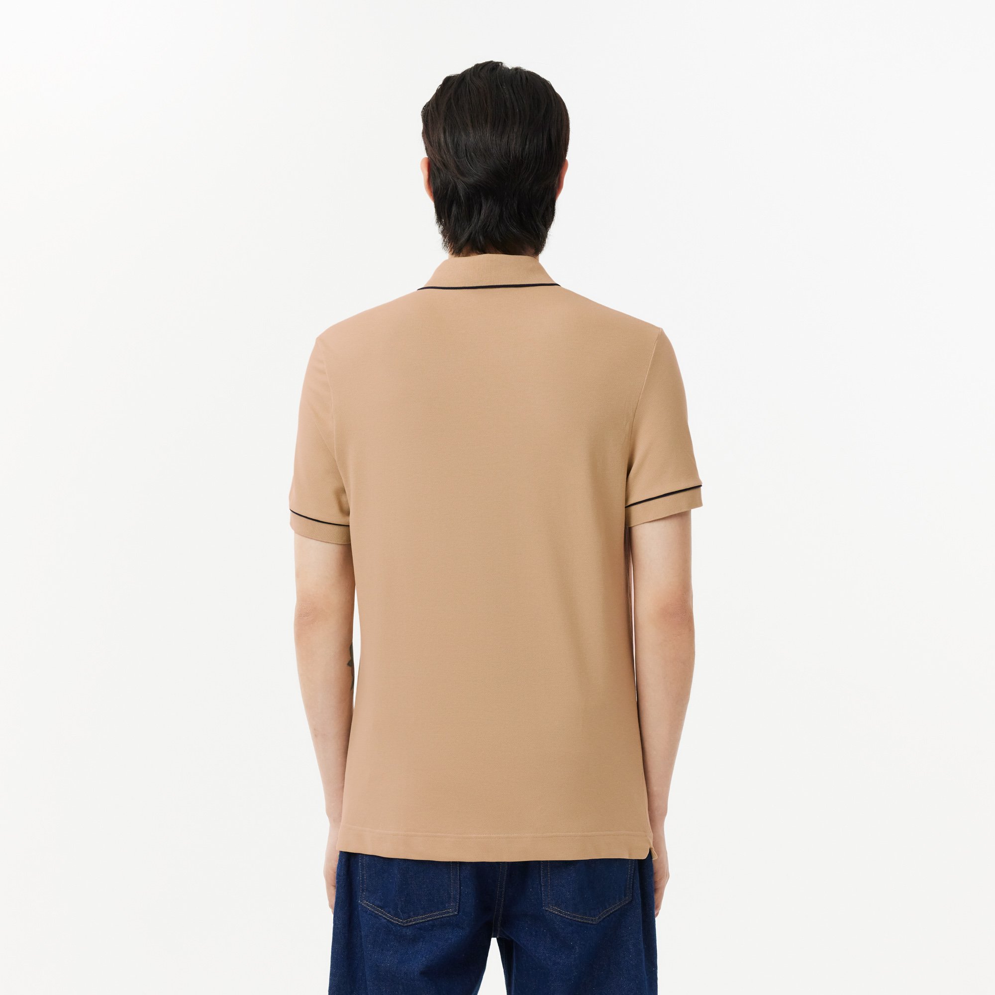 Áo Polo Lacoste Nam Paris Dáng Suông Chất Liệu Piqué