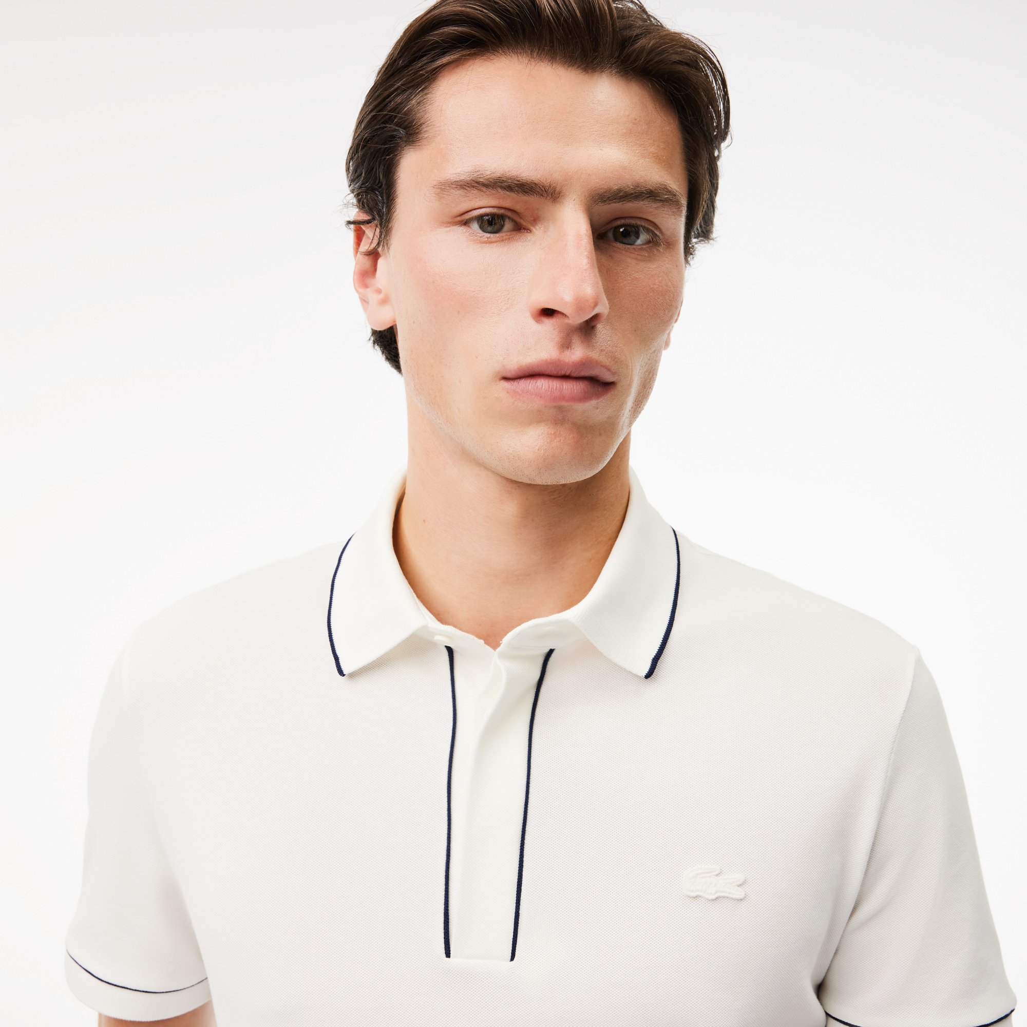 Áo Polo Lacoste Nam Paris Dáng Suông Chất Liệu Piqué