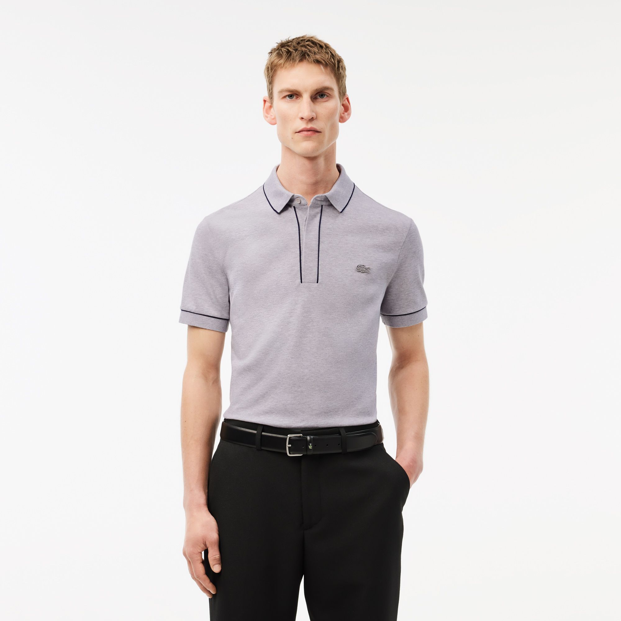 Áo Polo Lacoste Nam Paris Dáng Suông Chất Liệu Piqué