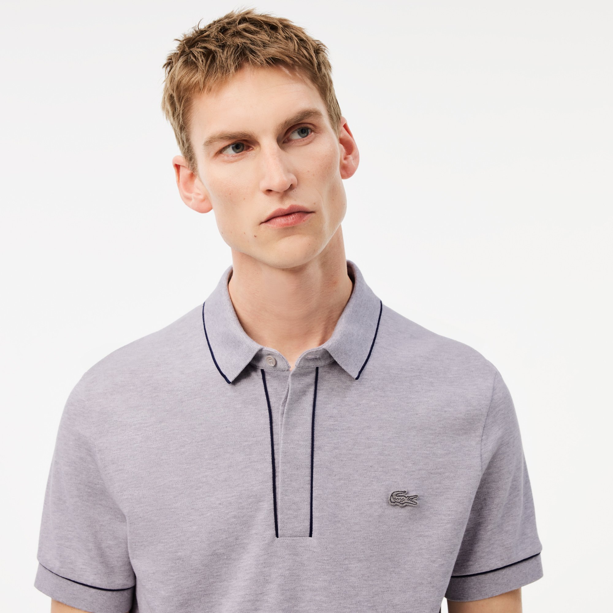 Áo Polo Lacoste Nam Paris Dáng Suông Chất Liệu Piqué