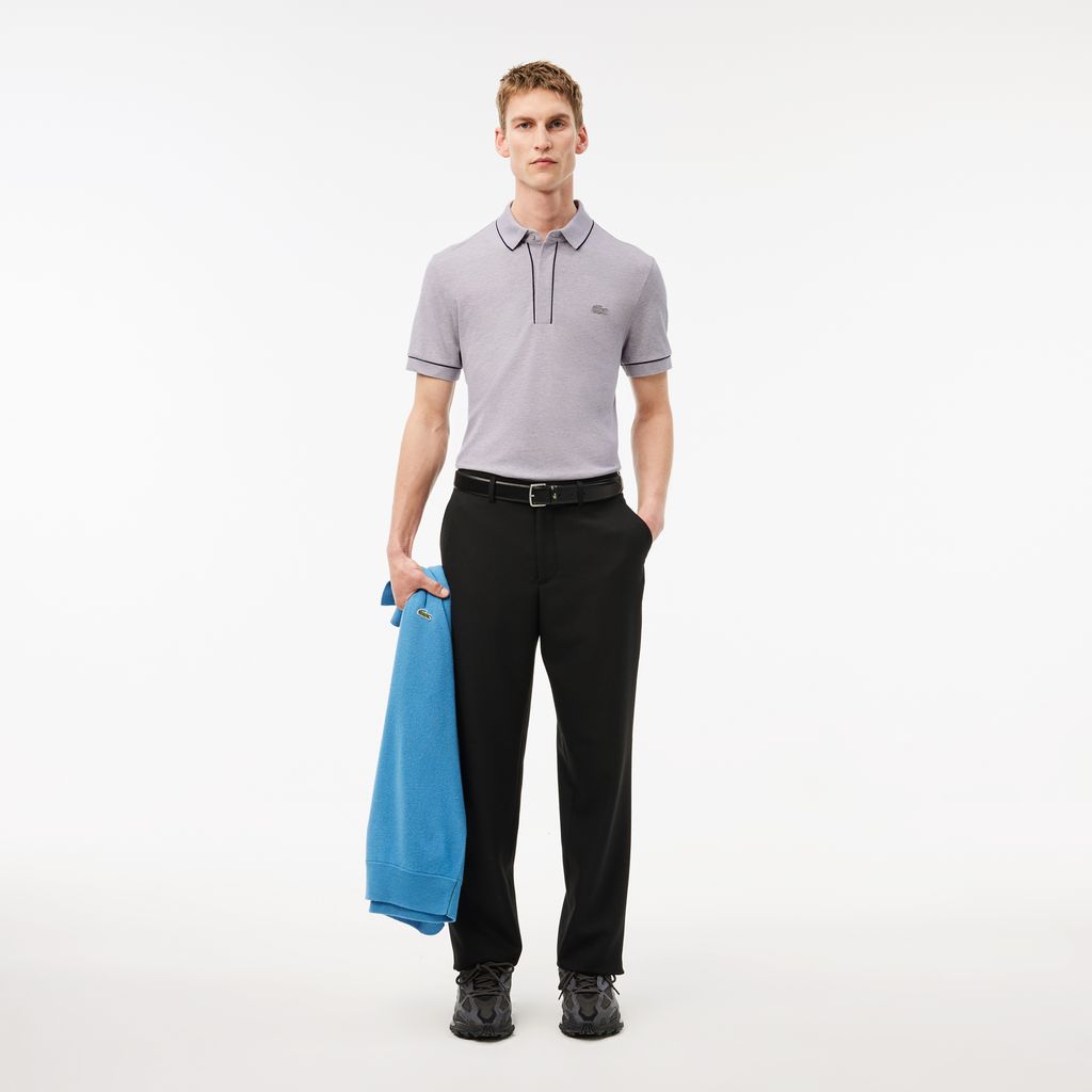 Áo Polo Lacoste Nam Paris Dáng Suông Chất Liệu Piqué
