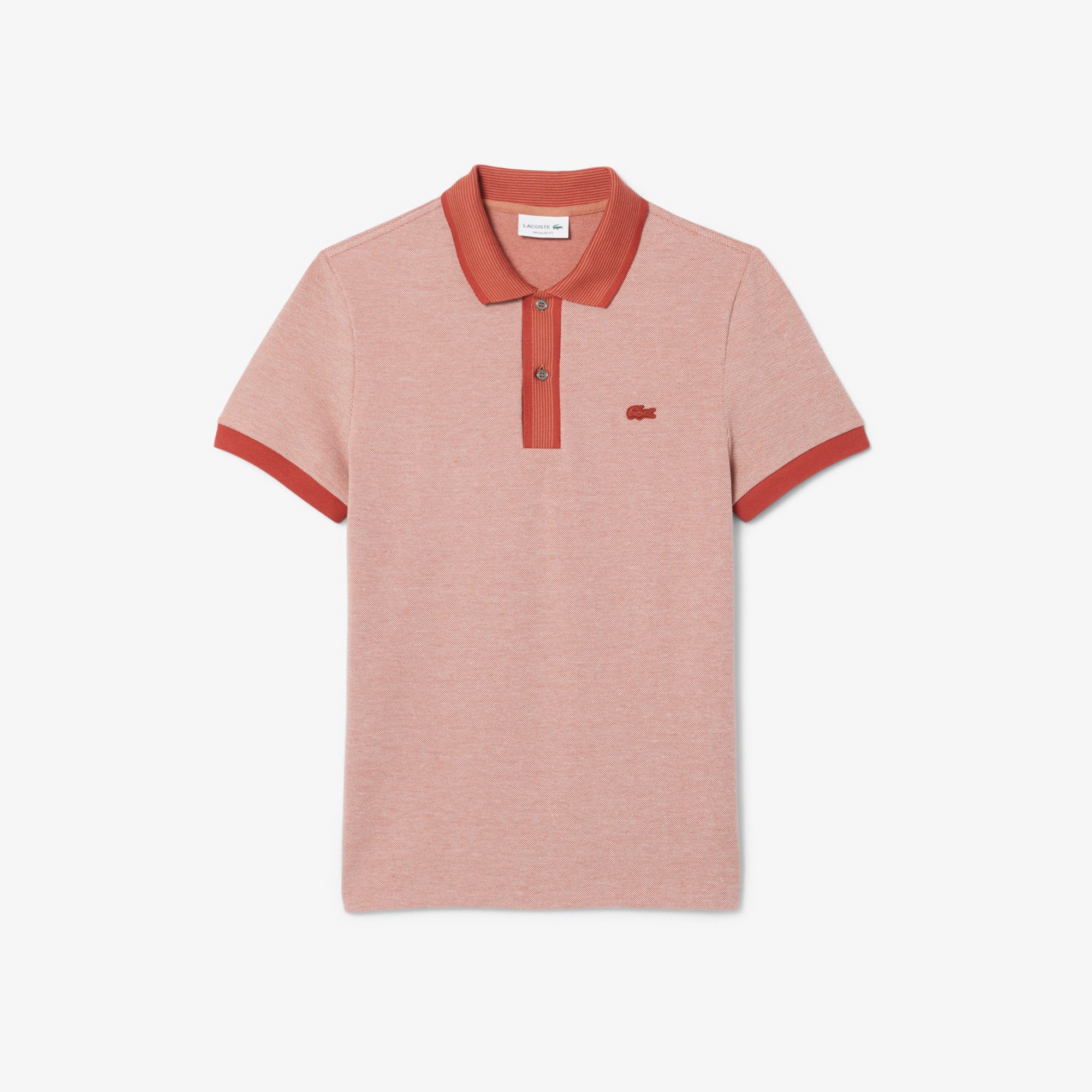 Áo Polo Lacoste Nam Dáng Suông Chất Liệu Piqué Họa Tiết Caviar Nổi