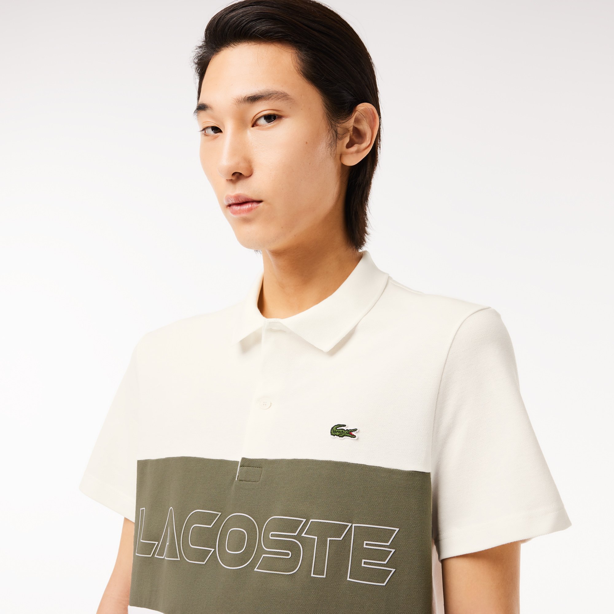 Áo Polo Lacoste Nam Dáng Suông Chất Liệu Piqué Co Giãn