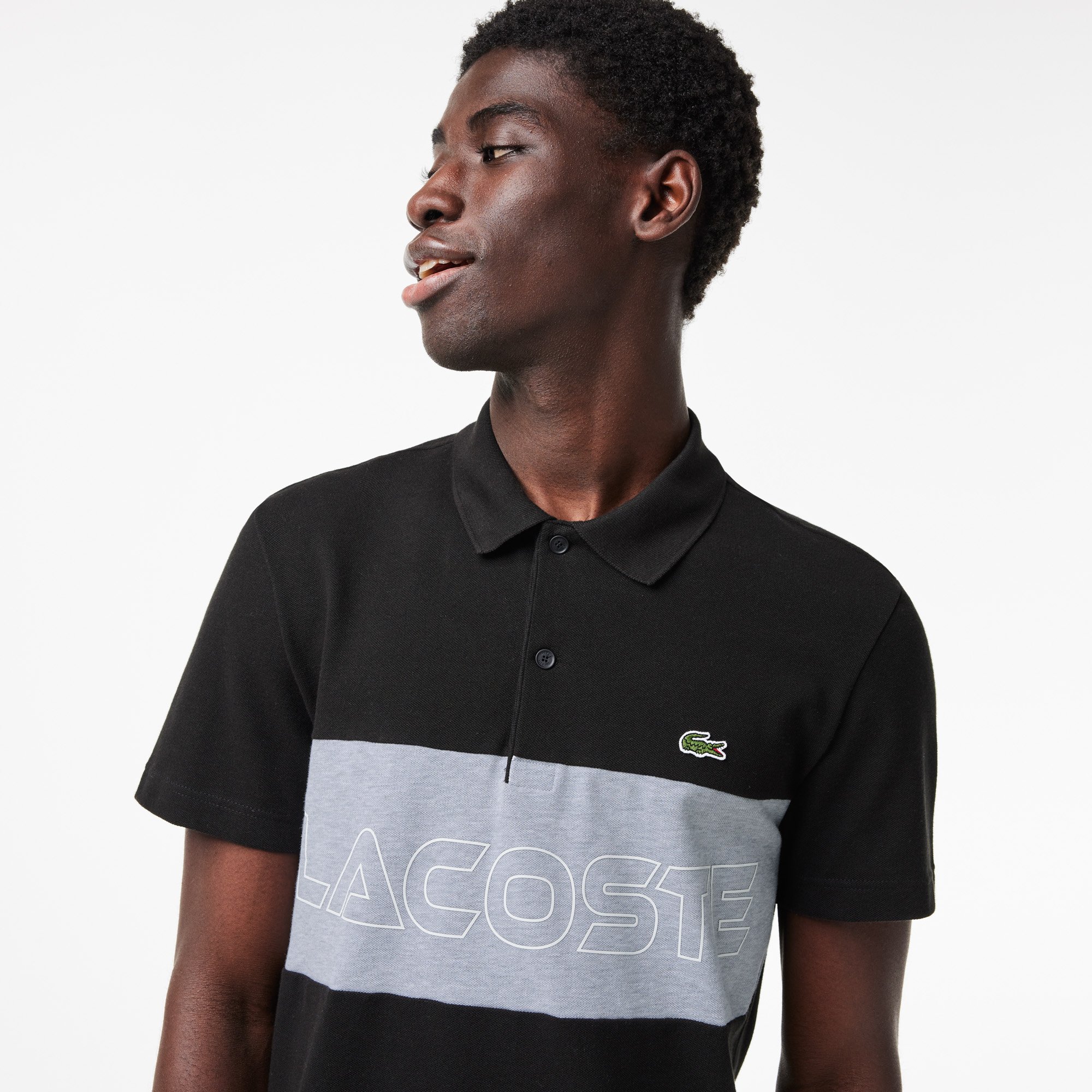 Áo Polo Lacoste Nam Dáng Suông Chất Liệu Piqué Co Giãn