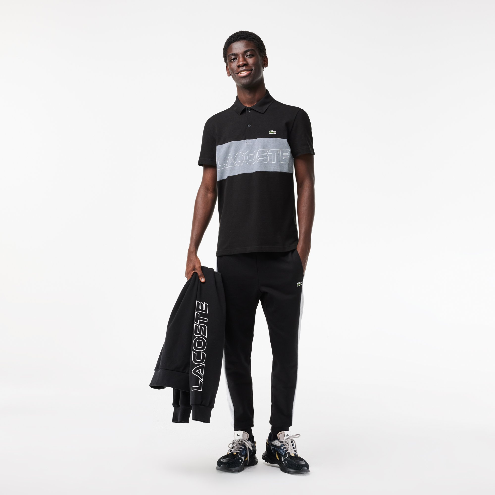 Áo Polo Lacoste Nam Dáng Suông Chất Liệu Piqué Co Giãn