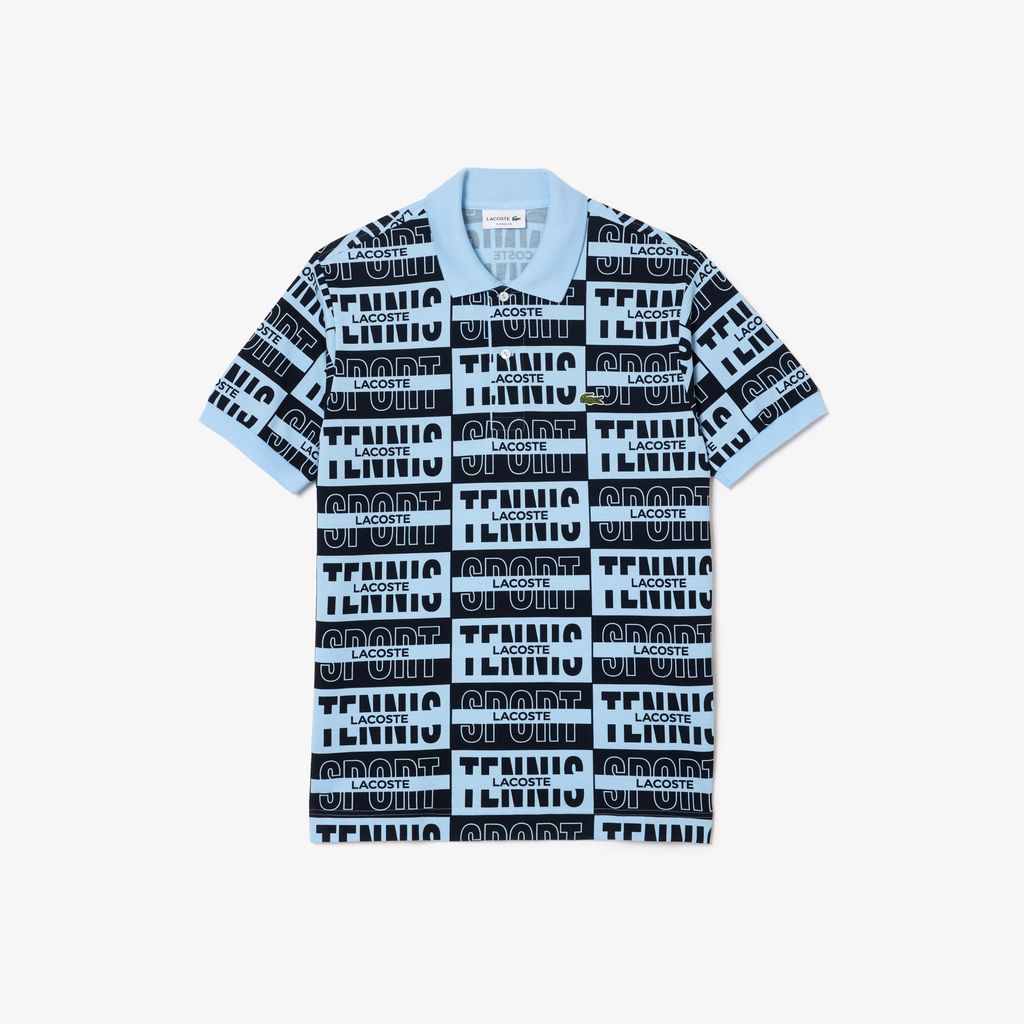 Áo Polo Lacoste Nam L.12.12 Original Có Huy Hiệu In Phối Hai Màu