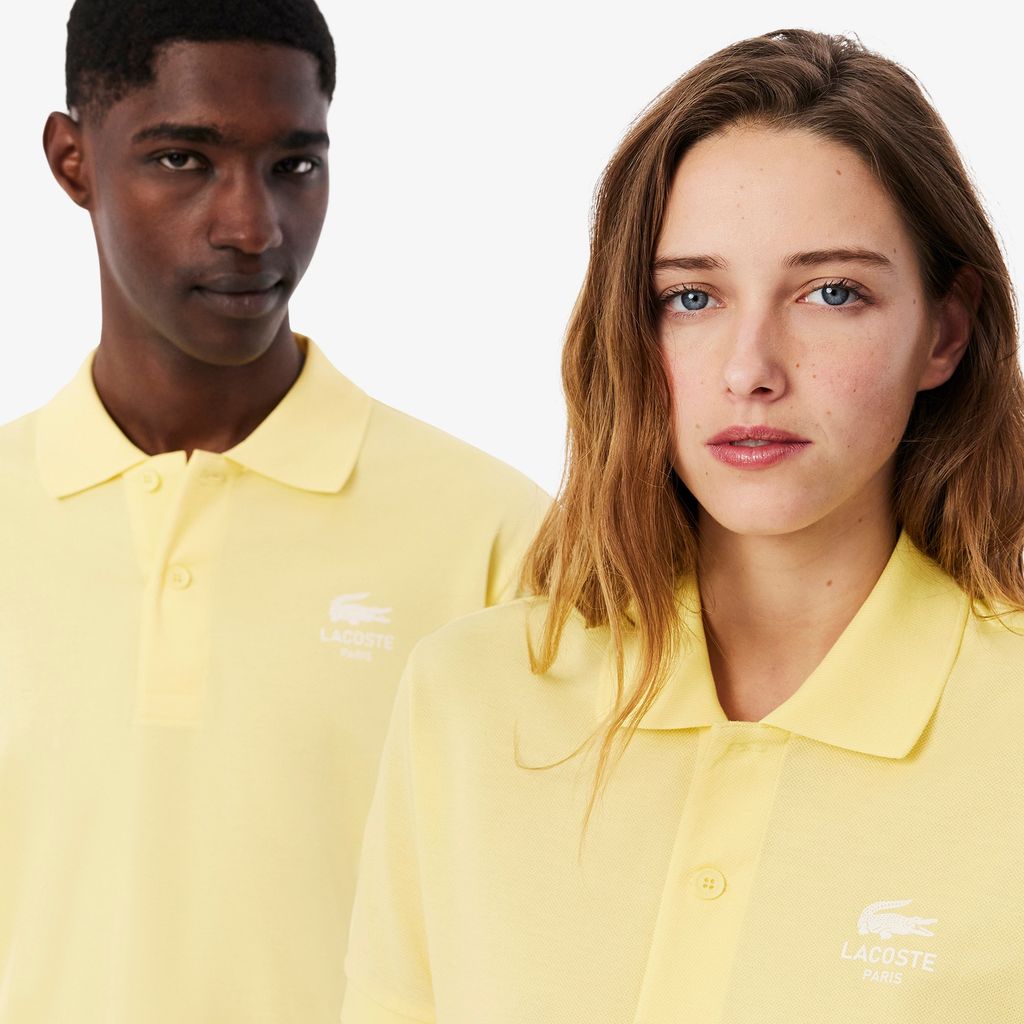 Áo Polo Lacoste Unisex L.12.12 Dáng Cổ Điển Họa Tiết In