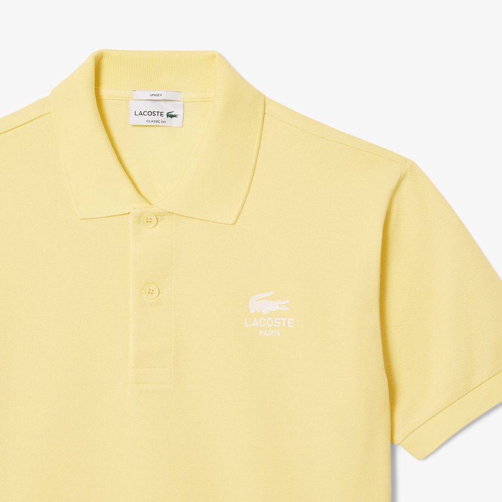 Áo Polo Lacoste Unisex L.12.12 Dáng Cổ Điển Họa Tiết In