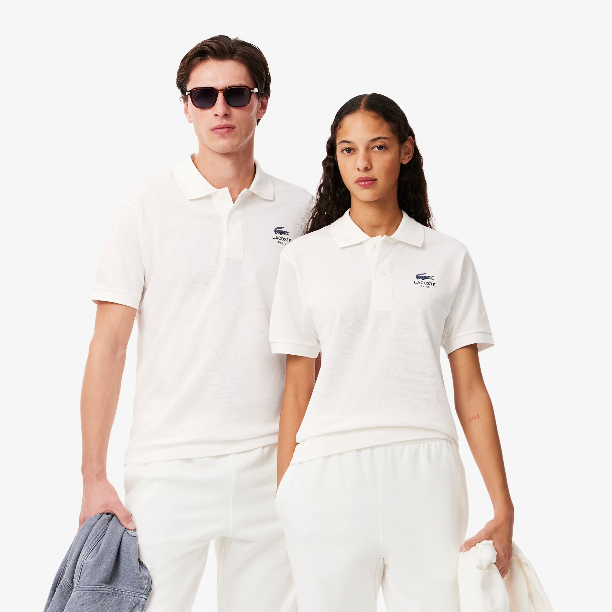 Áo Polo Lacoste Unisex L.12.12 Dáng Cổ Điển Họa Tiết In