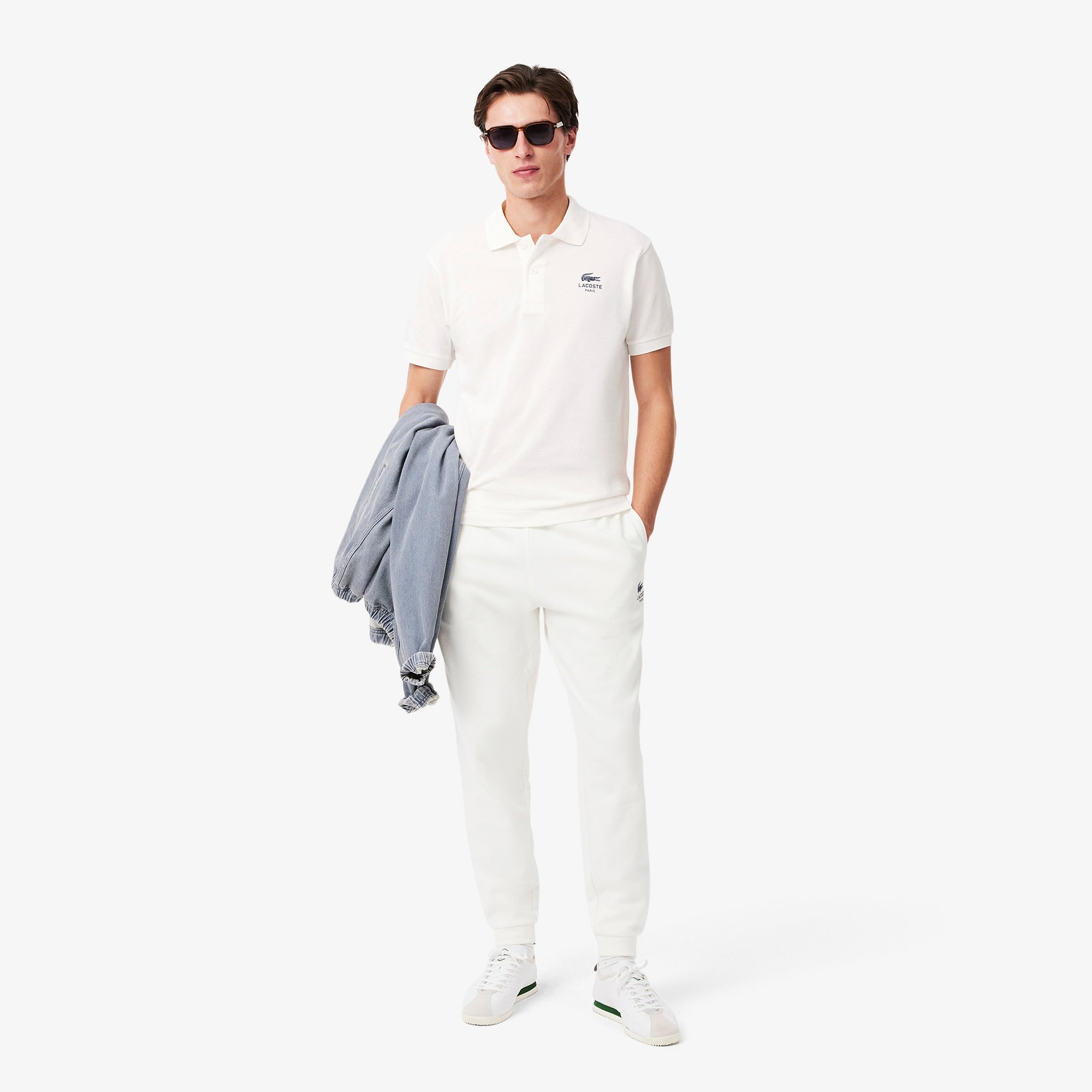 Áo Polo Lacoste Unisex L.12.12 Dáng Cổ Điển Họa Tiết In