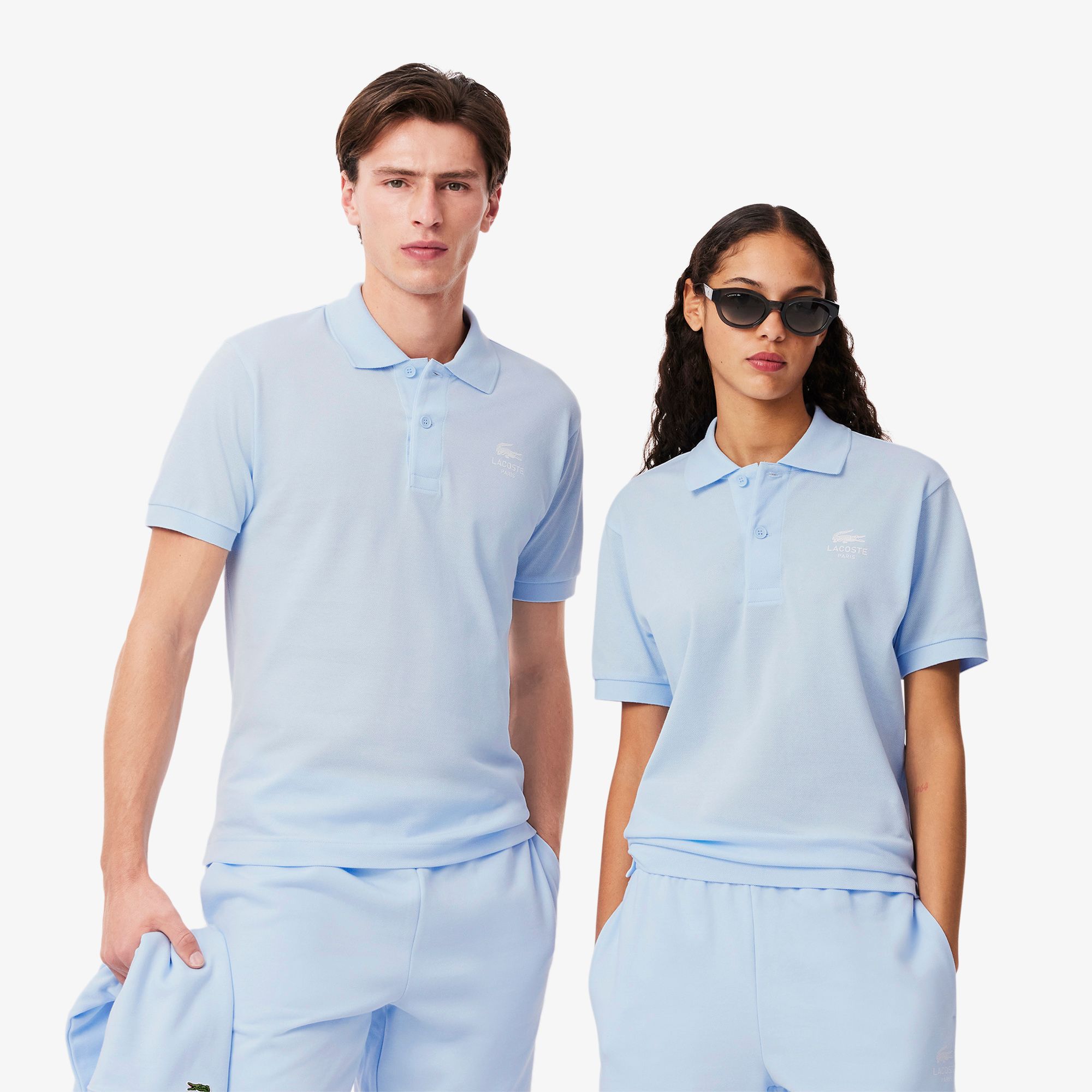 Áo Polo Lacoste Unisex L.12.12 Dáng Cổ Điển Họa Tiết In