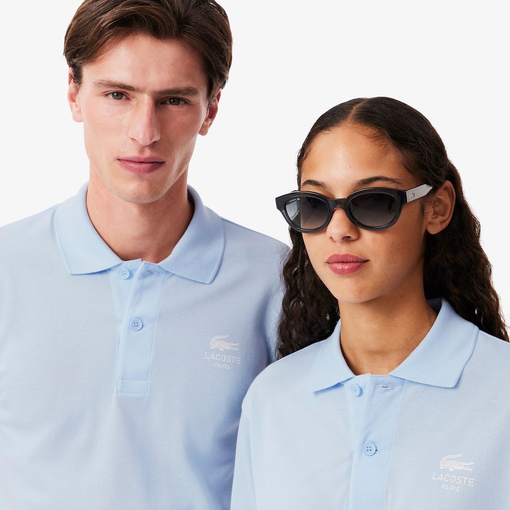 Áo Polo Lacoste Unisex L.12.12 Dáng Cổ Điển Họa Tiết In