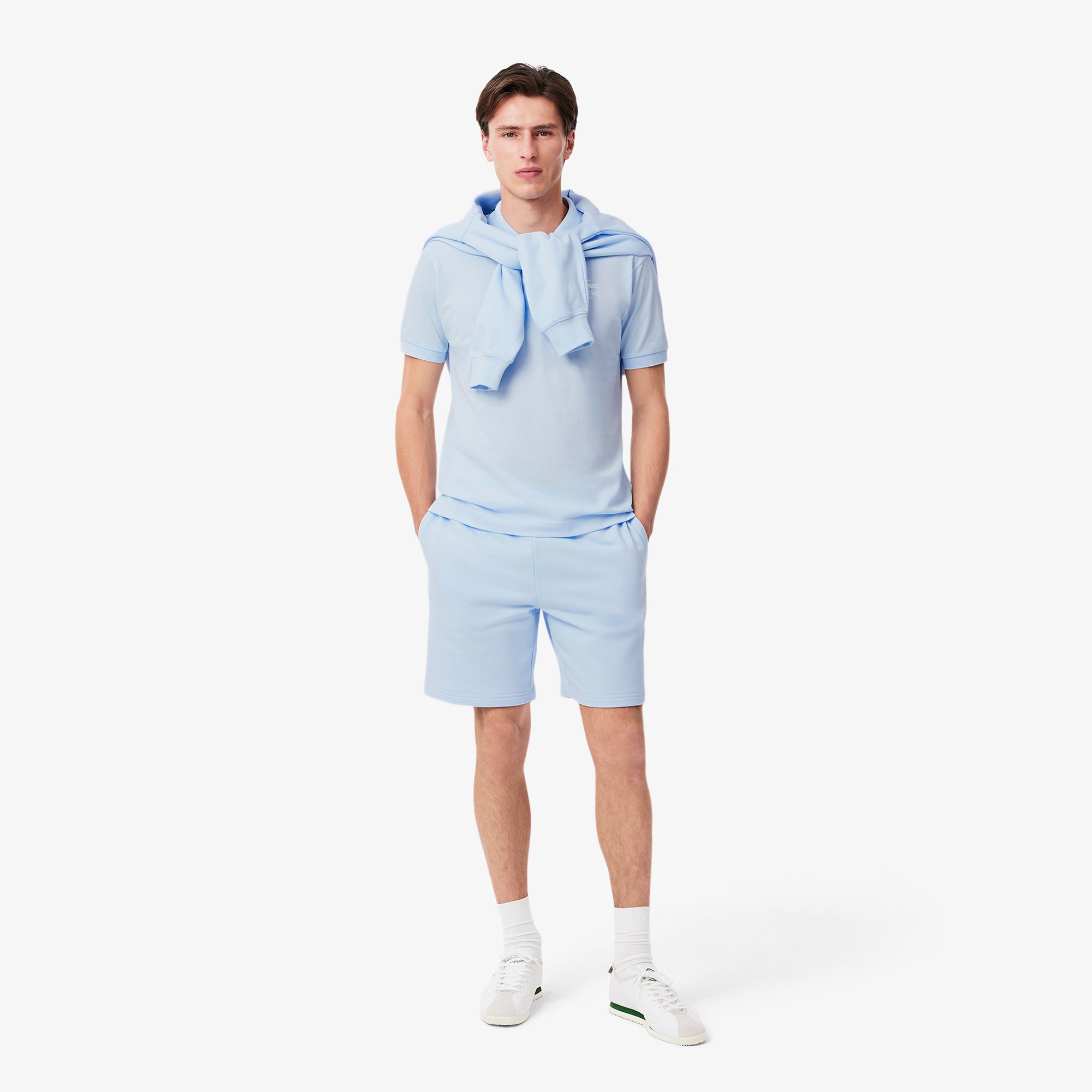 Áo Polo Lacoste Unisex L.12.12 Dáng Cổ Điển Họa Tiết In
