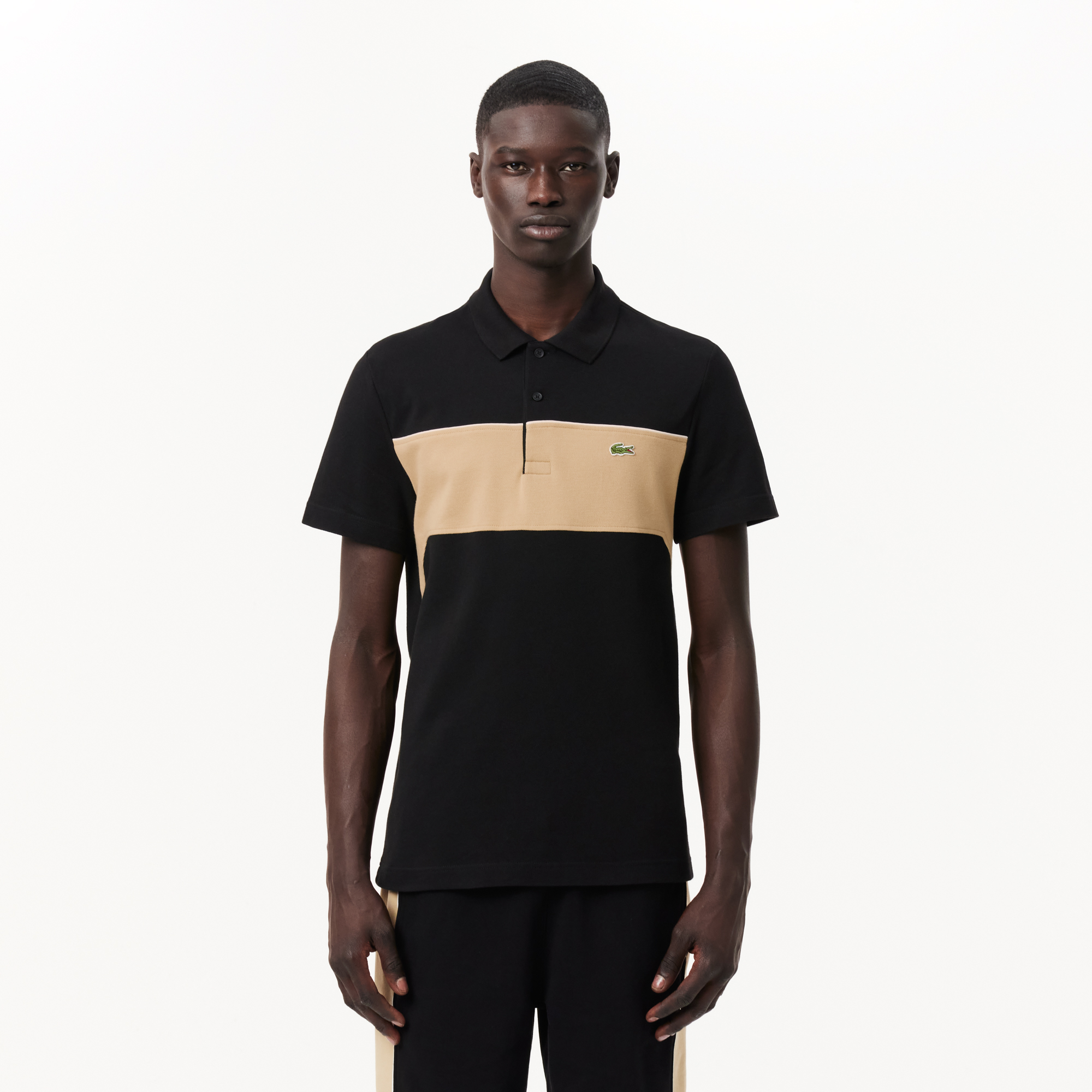 Áo Polo Lacoste Nam L.12.12 Dáng Suông Color-Block