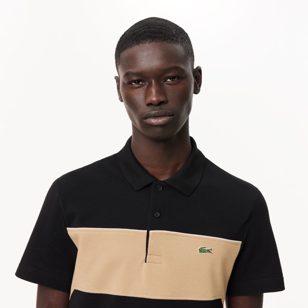 Áo Polo Lacoste Nam L.12.12 Dáng Suông Color-Block