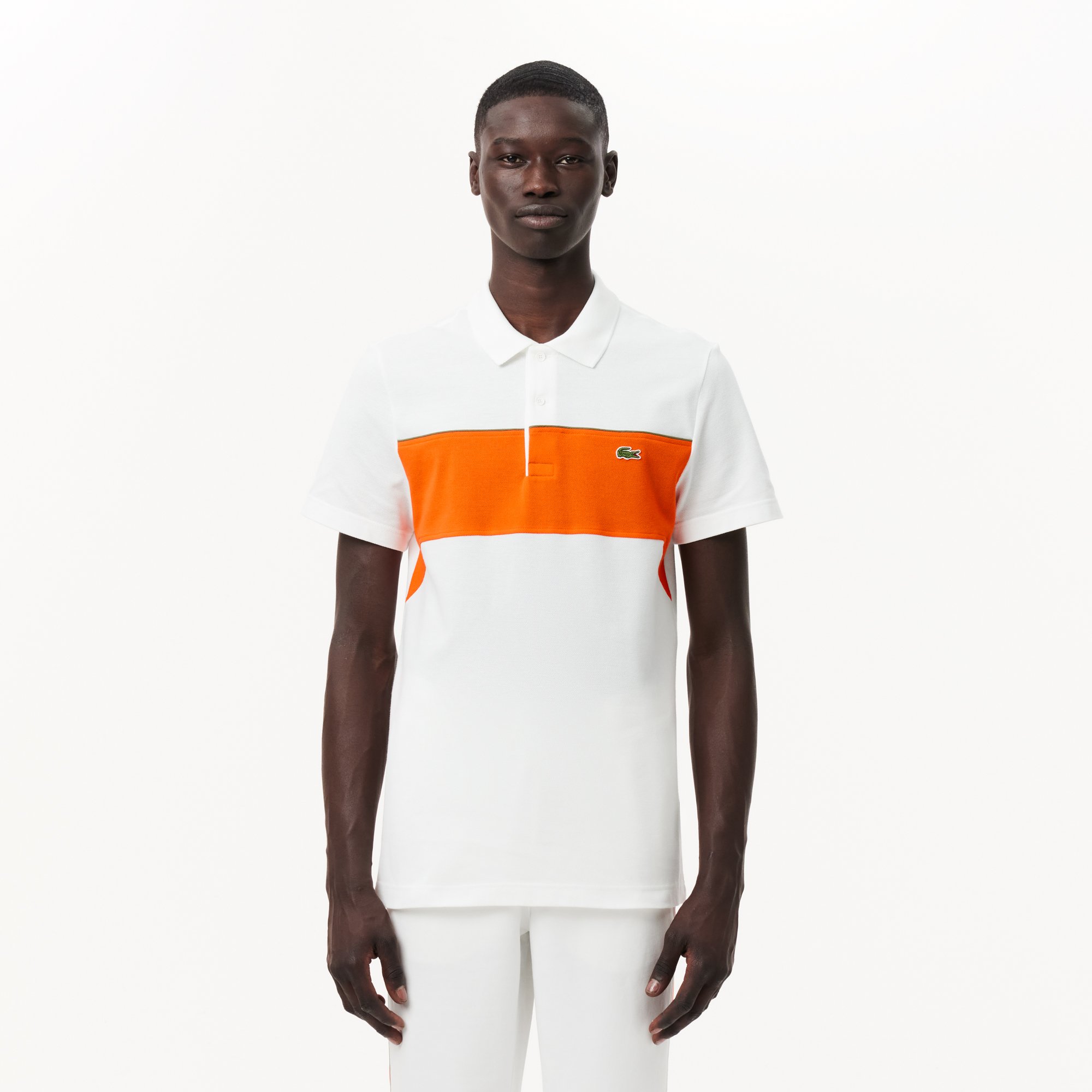 Áo Polo Lacoste Nam L.12.12 Dáng Suông Color-Block